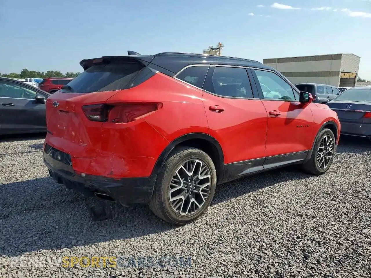 3 Photograph of a damaged car 3GNKBKRS9RS126566 CHEVROLET BLAZER 2024
