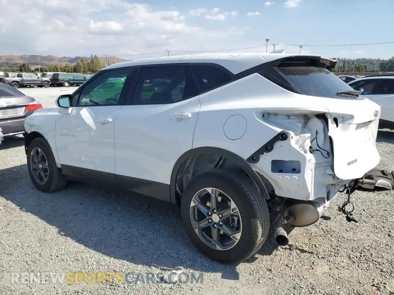2 Photograph of a damaged car 3GNKBCR40SS143642 CHEVROLET BLAZER 2025