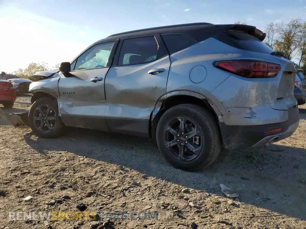 2 Photograph of a damaged car 3GNKBCR46SS100634 CHEVROLET BLAZER 2025