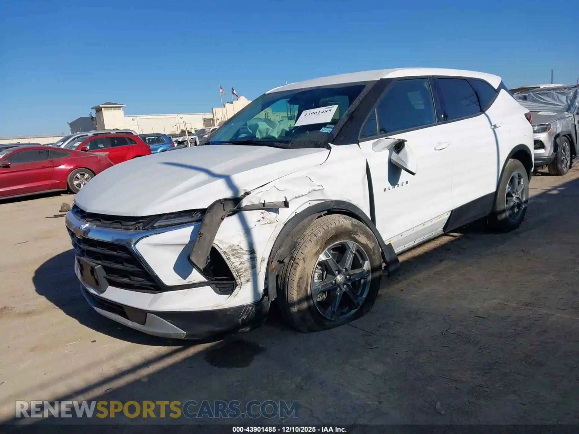 2 Photograph of a damaged car 3GNKBCR48SS144571 CHEVROLET BLAZER 2025
