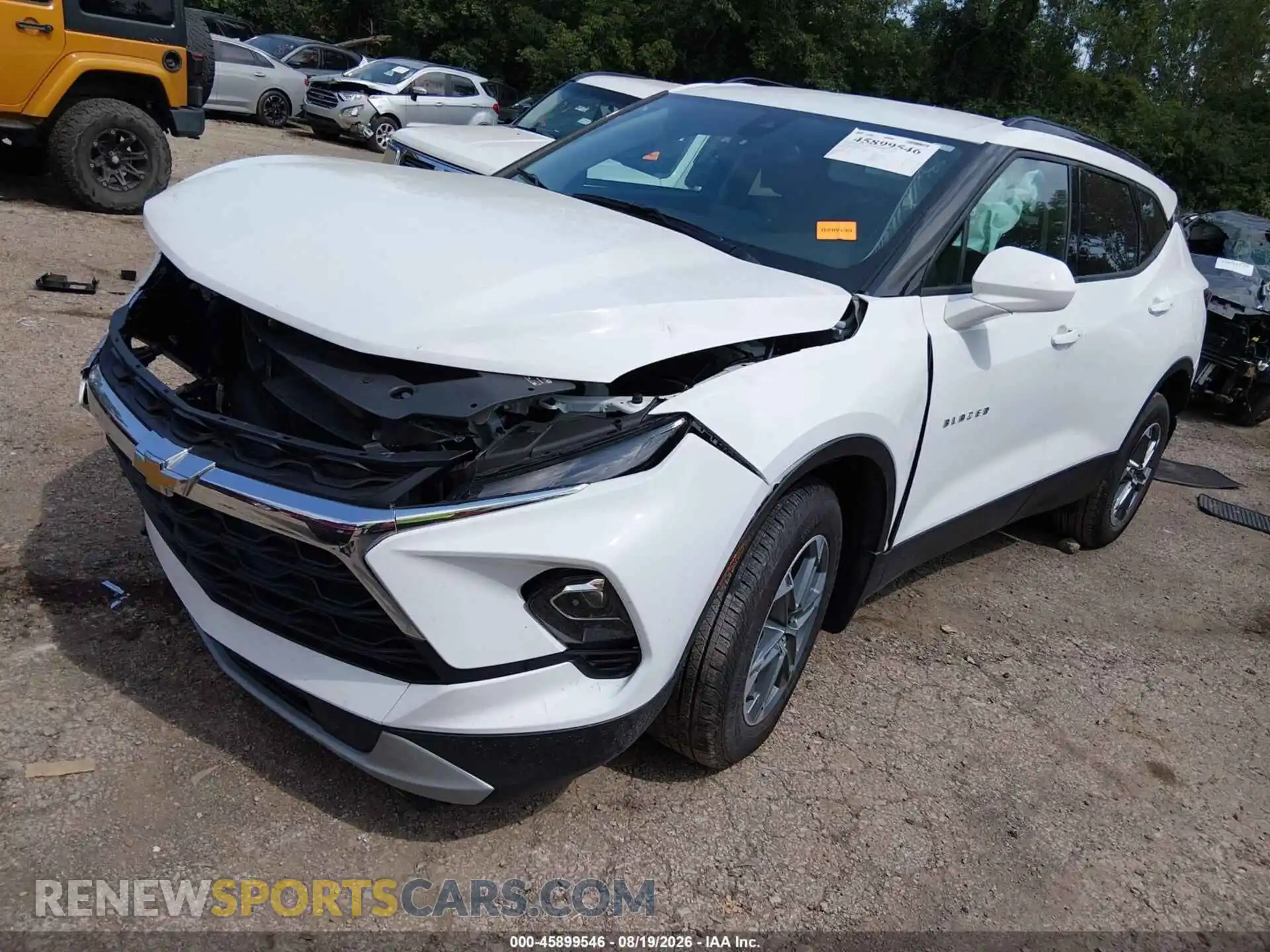 2 Photograph of a damaged car 3GNKBCR48SS268467 CHEVROLET BLAZER 2025