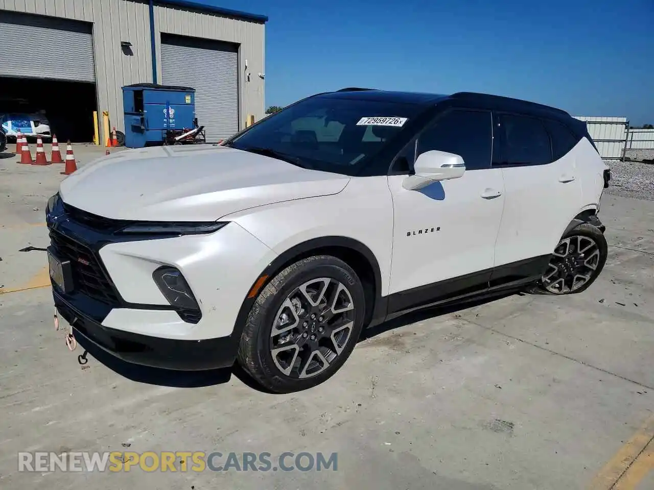 1 Photograph of a damaged car 3GNKBERS1SS186784 CHEVROLET BLAZER 2025