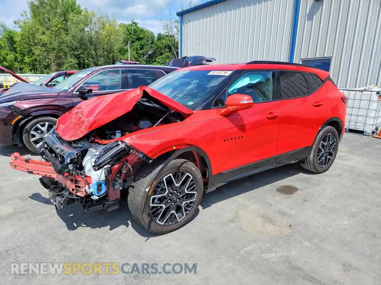 1 Photograph of a damaged car 3GNKBERS3SS125386 CHEVROLET BLAZER 2025