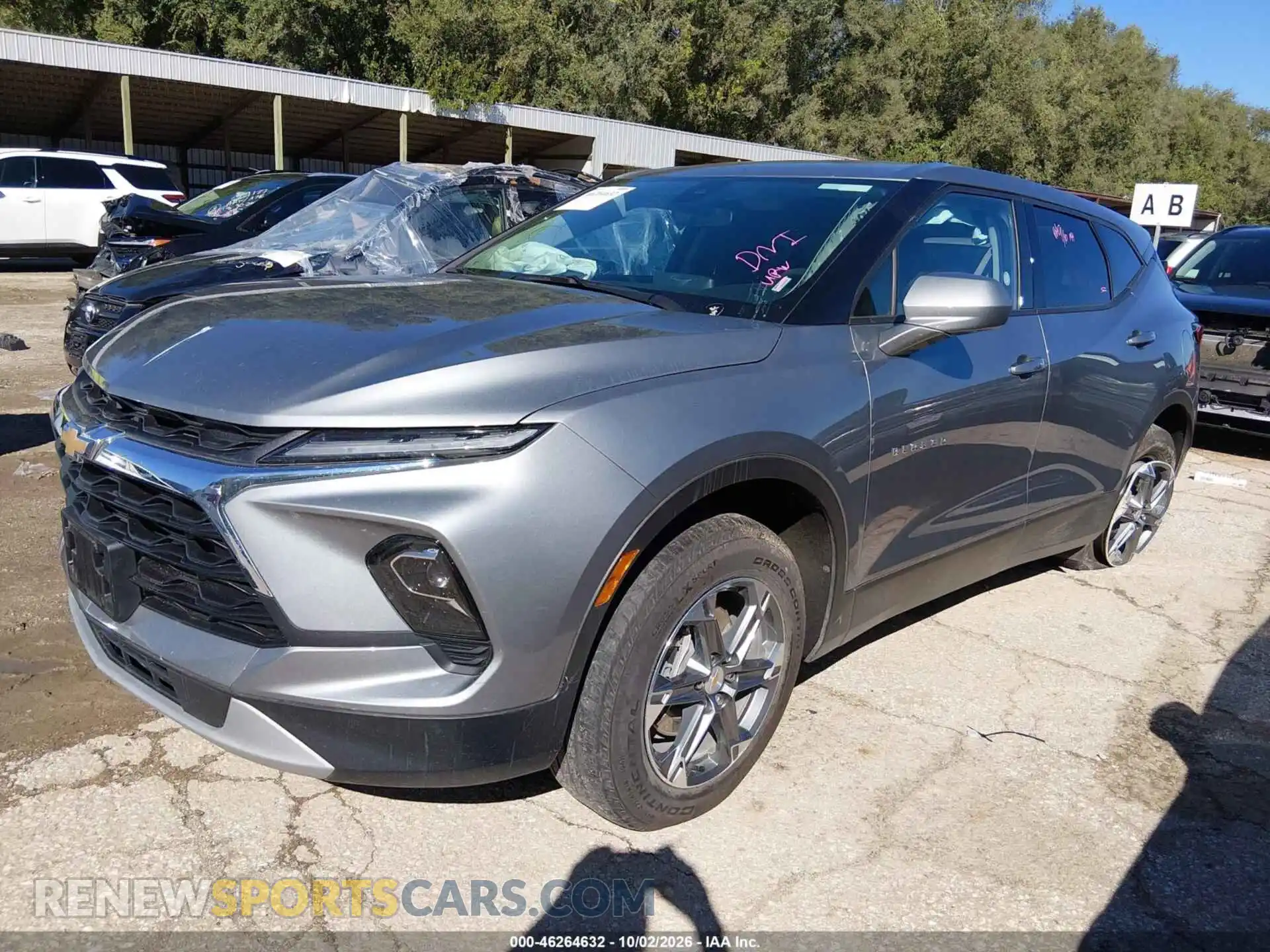 2 Photograph of a damaged car 3GNKBHR40SS227859 CHEVROLET BLAZER 2025