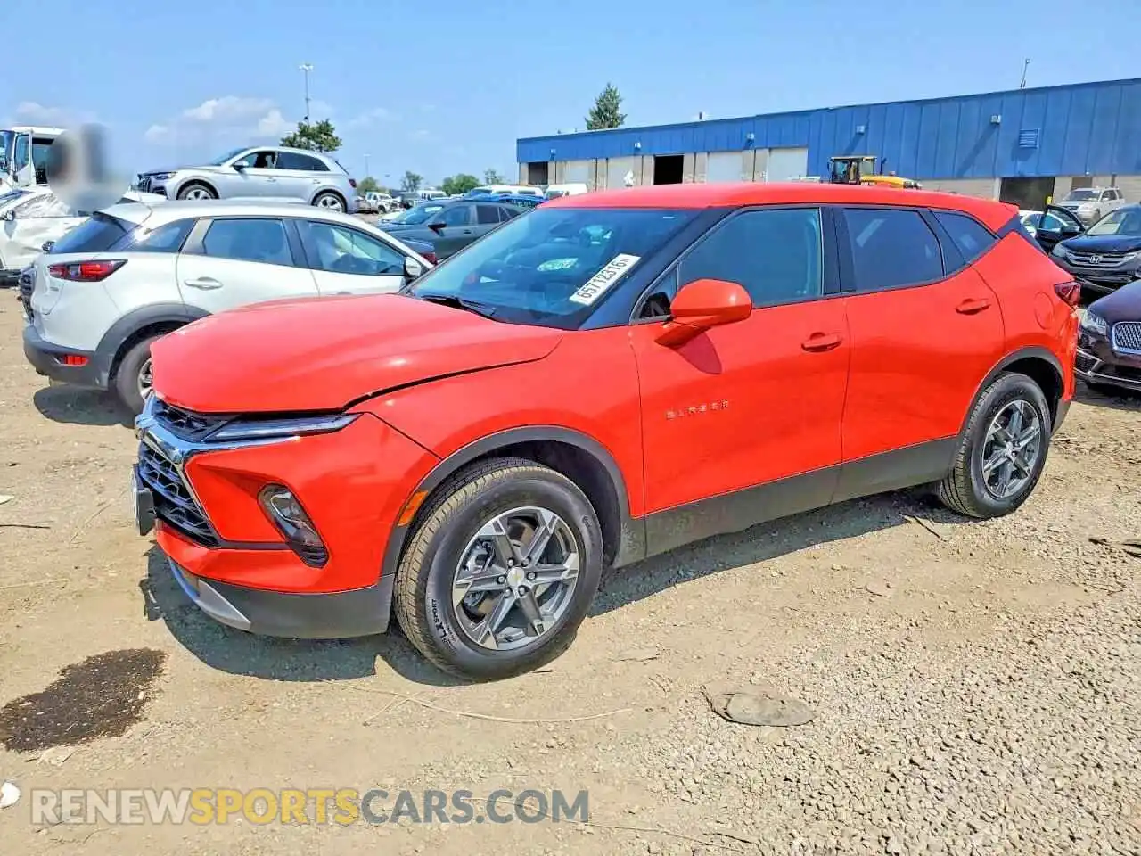 1 Photograph of a damaged car 3GNKBHR41SS122120 CHEVROLET BLAZER 2025
