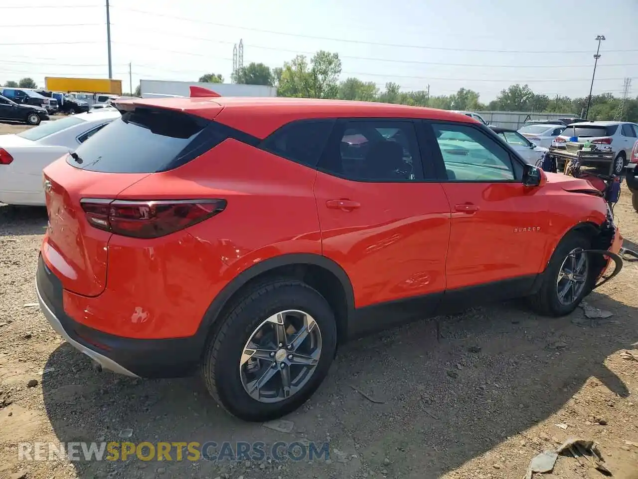 3 Photograph of a damaged car 3GNKBHR41SS122120 CHEVROLET BLAZER 2025