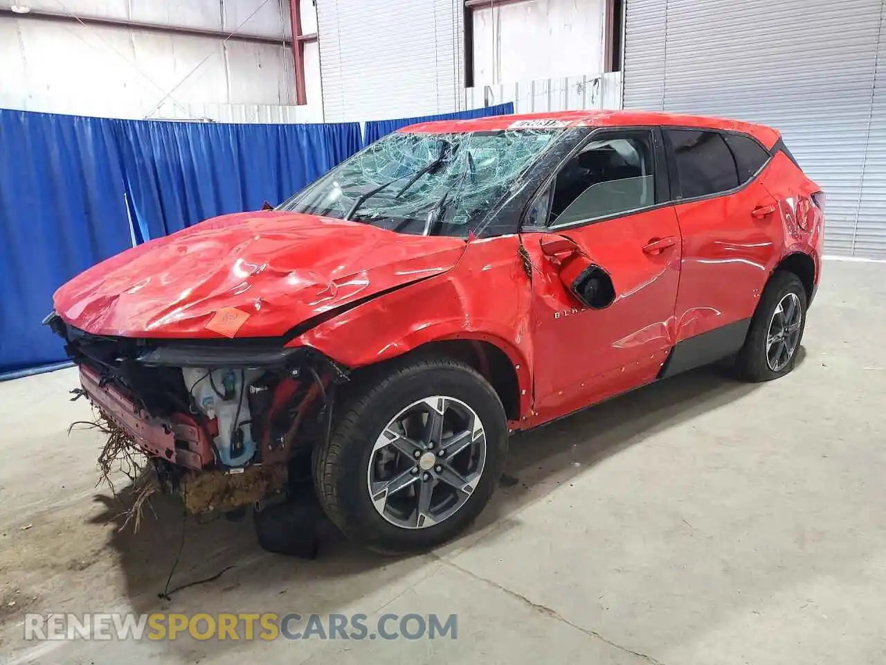 1 Photograph of a damaged car 3GNKBHR42SS173142 CHEVROLET BLAZER 2025