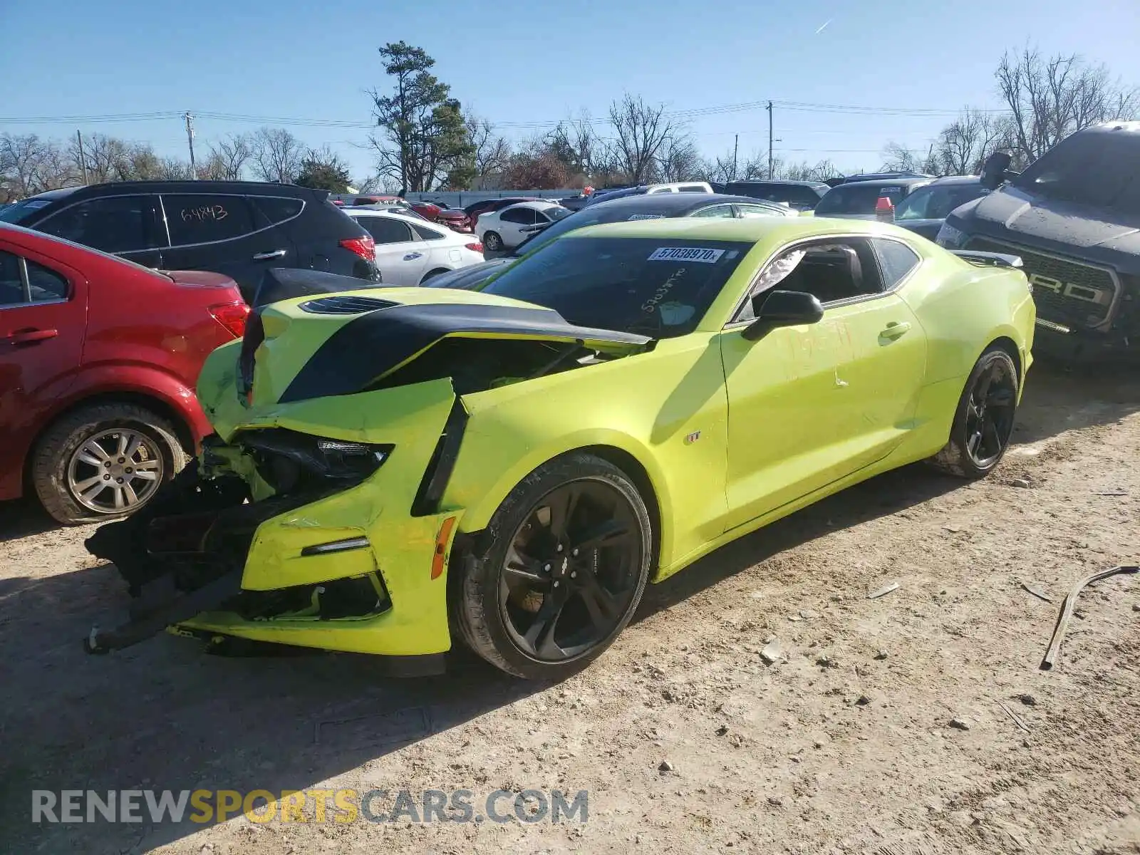 2 fotografías del automóvil dañado 1G1FF1R77K0154943 CHEVROLET CAMARO 2019