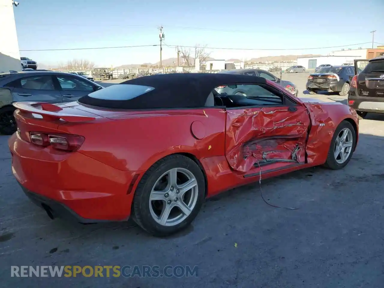 3 Photograph of a damaged car 1G1FB3DX8L0100471 CHEVROLET CAMARO 2020