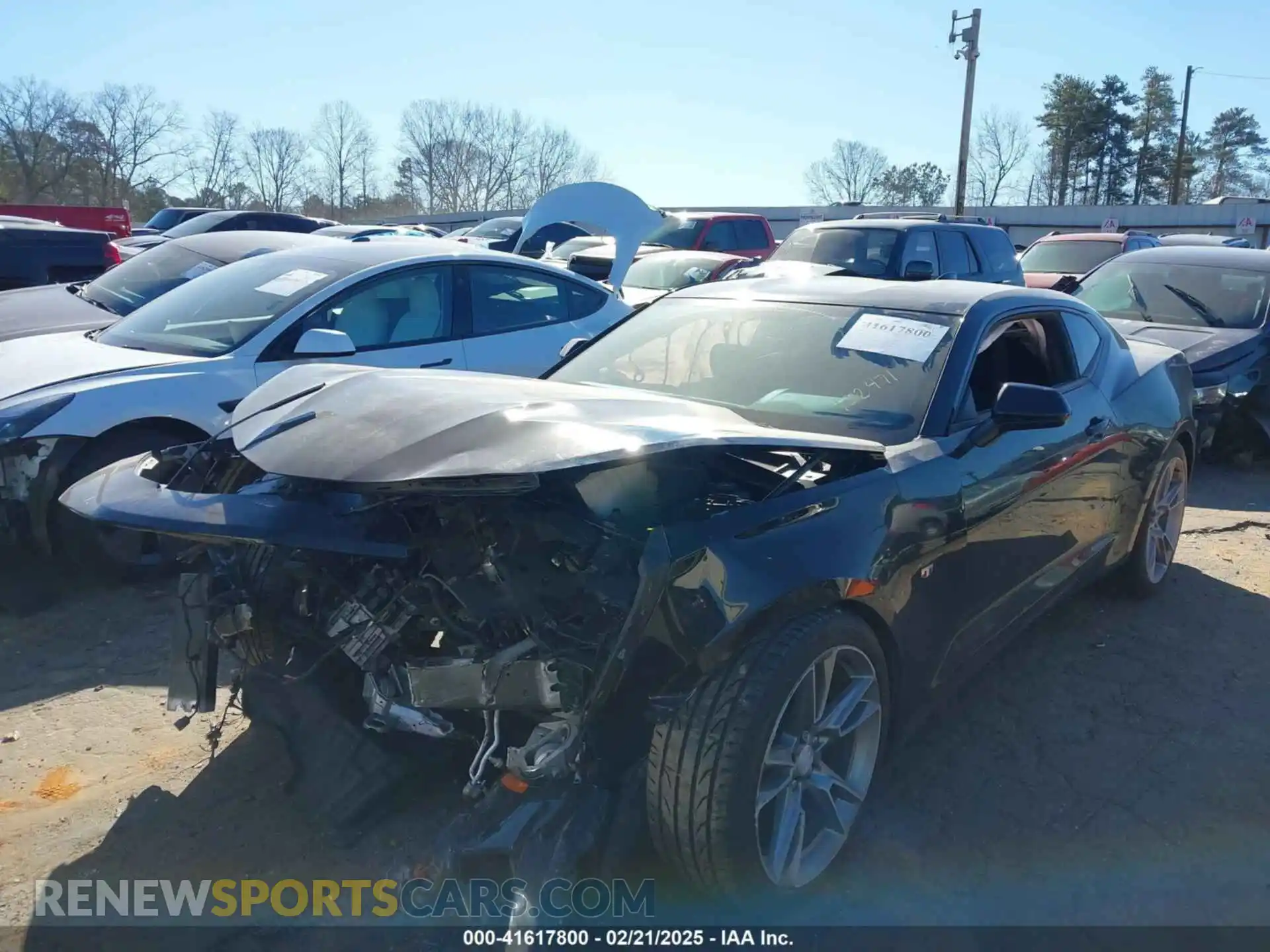 2 Photograph of a damaged car 1G1FB1RSXM0132471 CHEVROLET CAMARO 2021