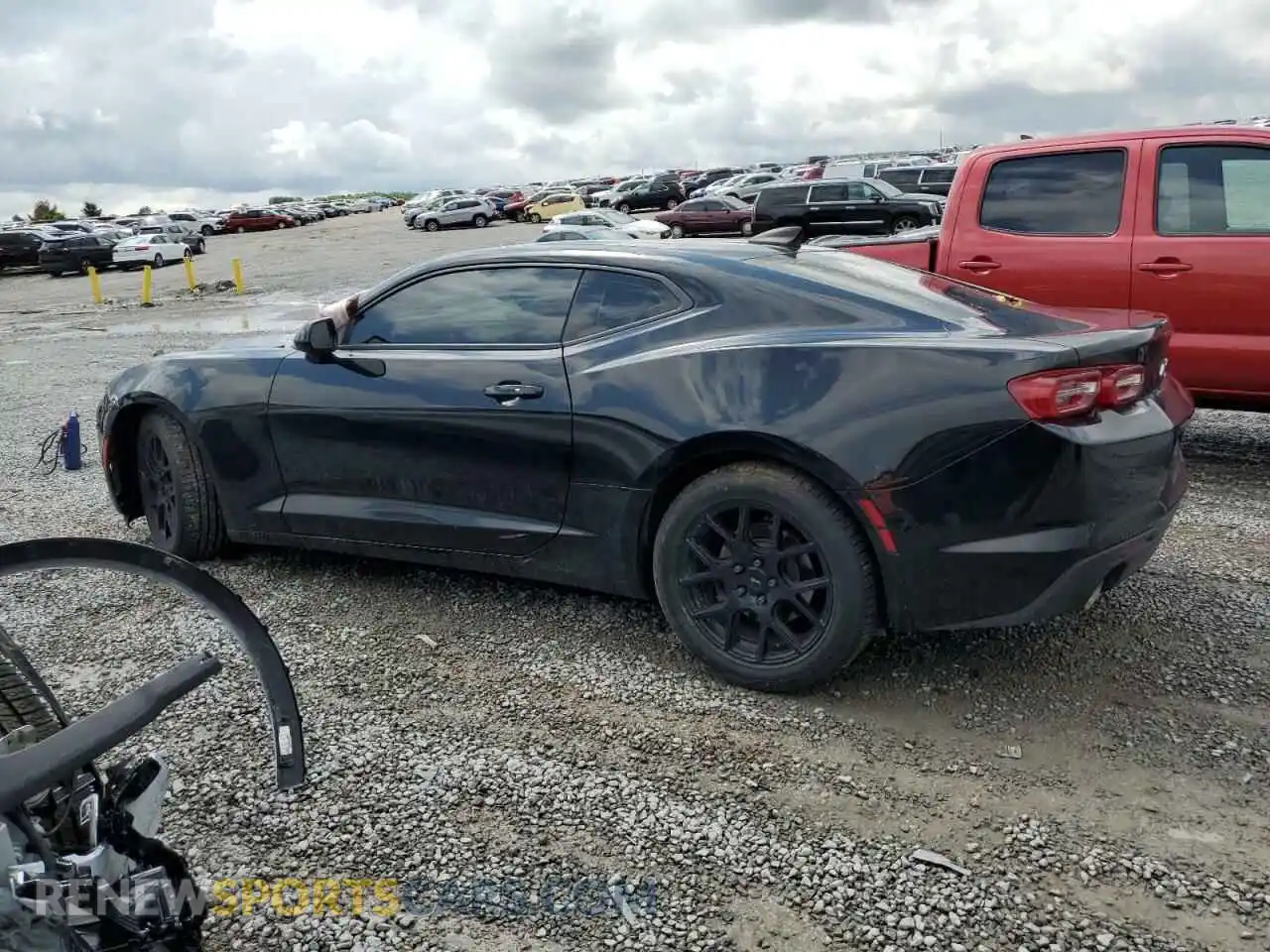 2 Photograph of a damaged car 1G1FB1RX8M0127751 CHEVROLET CAMARO 2021
