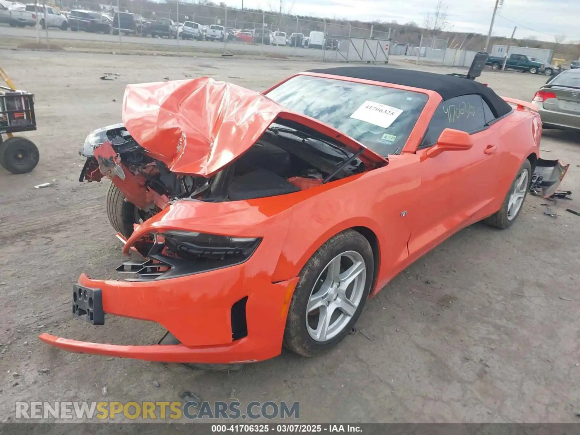 2 Photograph of a damaged car 1G1FB3DS8M0102338 CHEVROLET CAMARO 2021