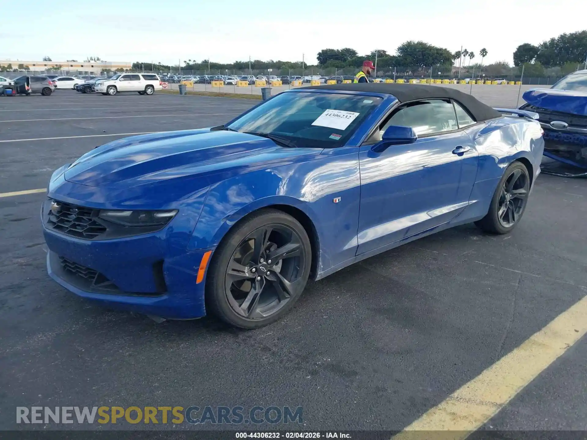 2 Photograph of a damaged car 1G1FB3DX2M0123181 CHEVROLET CAMARO 2021