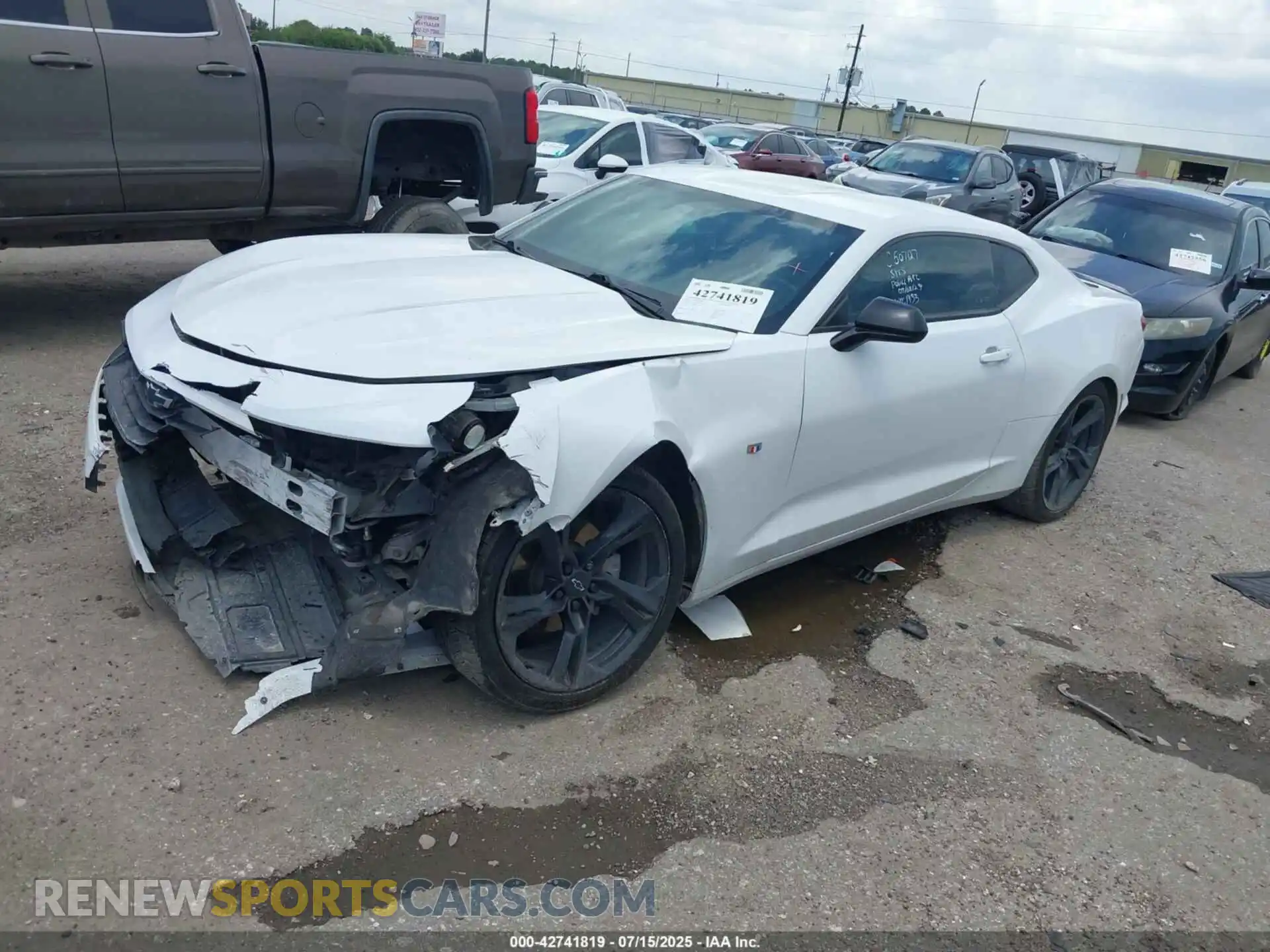 2 Photograph of a damaged car 1G1FD1RS6M0141453 CHEVROLET CAMARO 2021