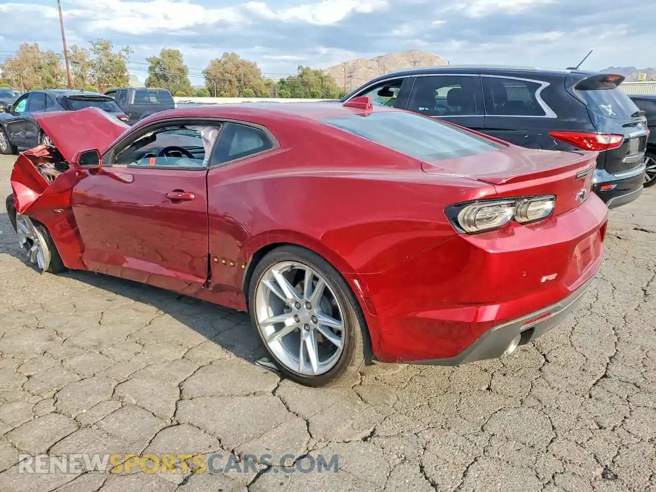 2 Photograph of a damaged car 1G1FD1RS8M0105196 CHEVROLET CAMARO 2021