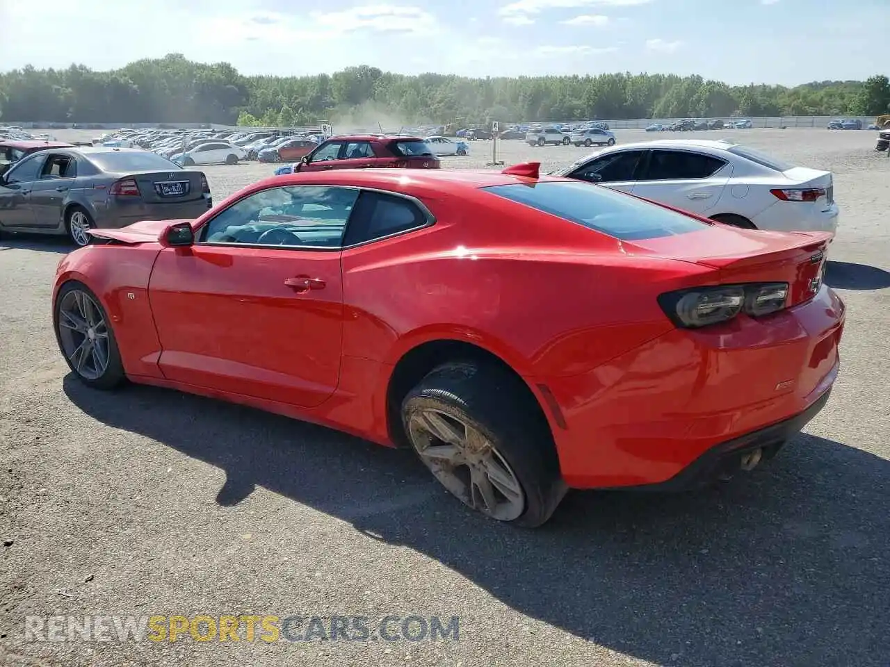 2 Photograph of a damaged car 1G1FD1RSXM0123165 CHEVROLET CAMARO 2021