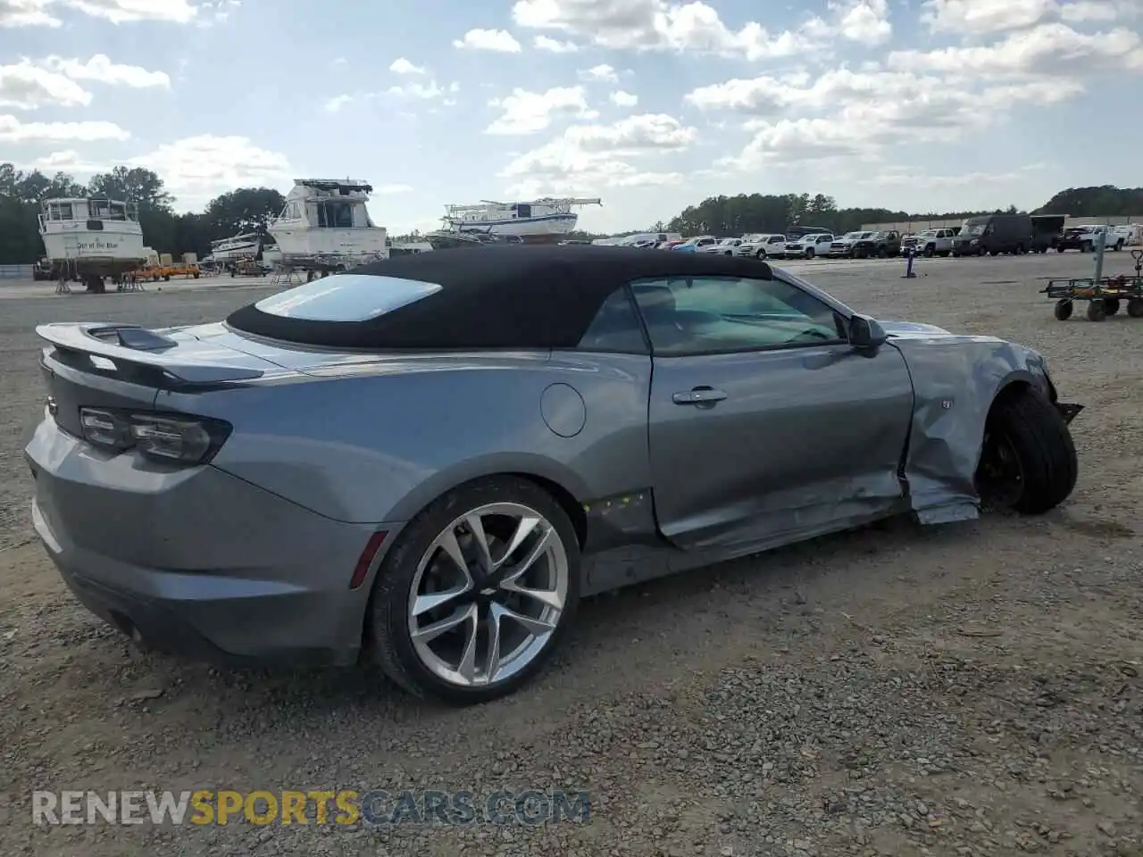 3 Photograph of a damaged car 1G1FD3DS1M0142416 CHEVROLET CAMARO 2021