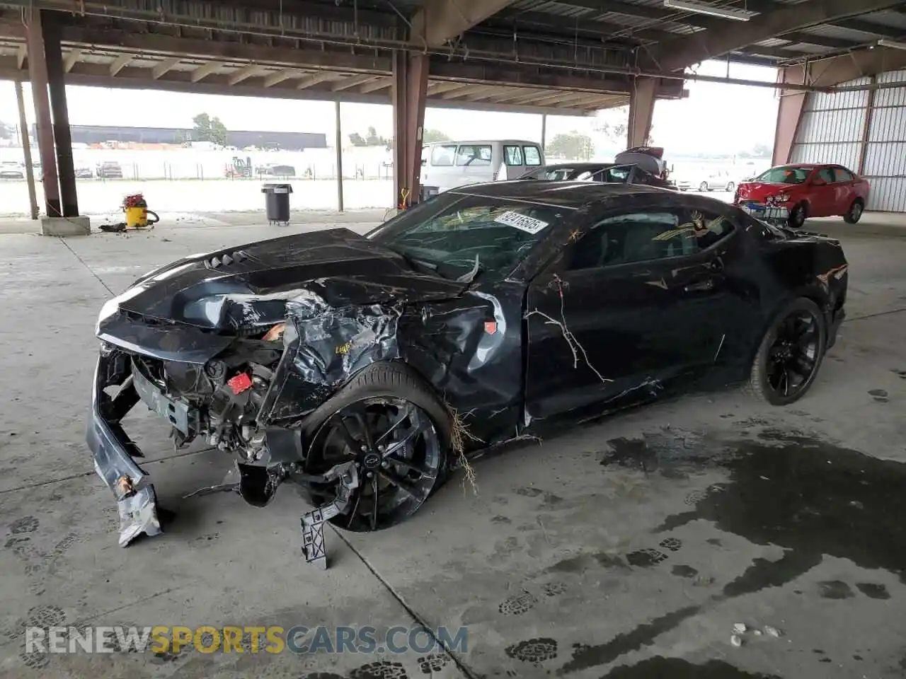1 Photograph of a damaged car 1G1FE1R7XM0134157 CHEVROLET CAMARO 2021
