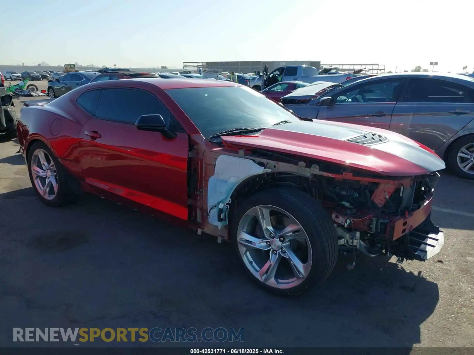 1 Photograph of a damaged car 1G1FF1R71M0112447 CHEVROLET CAMARO 2021