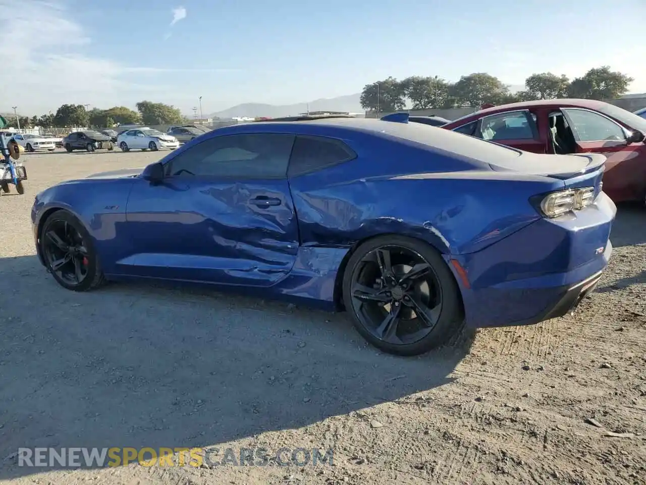2 Photograph of a damaged car 1G1FF1R71M0123934 CHEVROLET CAMARO 2021