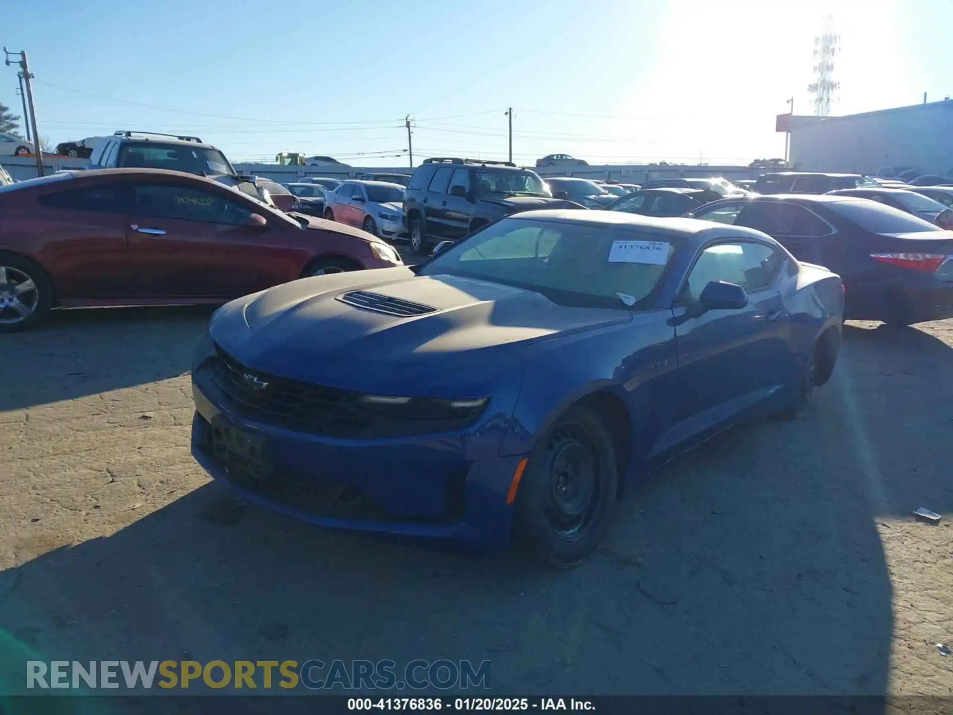 2 Photograph of a damaged car 1G1FF1R74M0100521 CHEVROLET CAMARO 2021