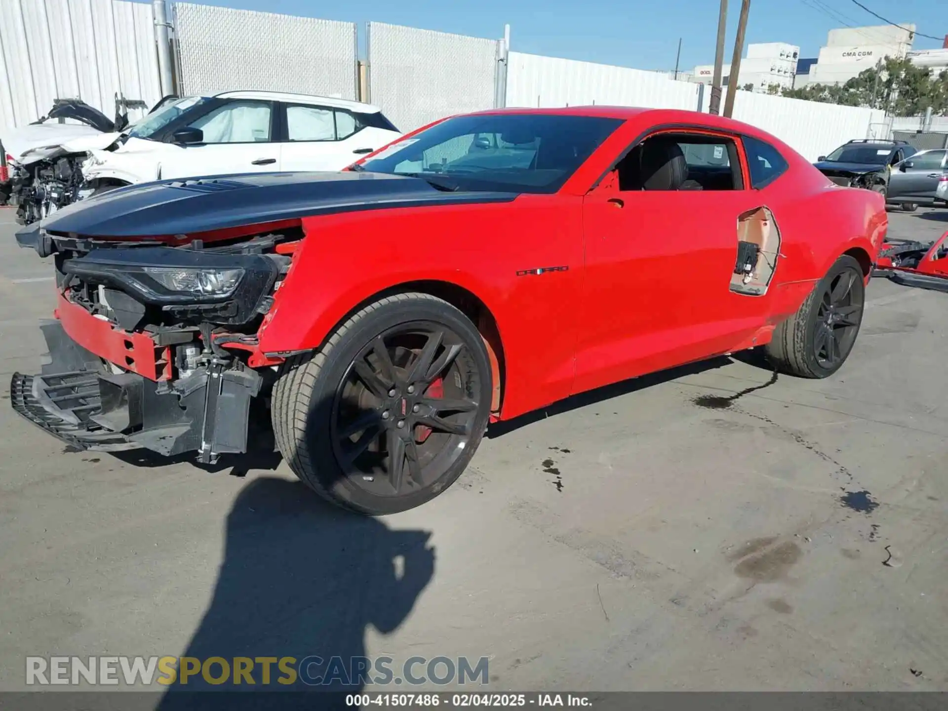 2 Photograph of a damaged car 1G1FF1R75M0104335 CHEVROLET CAMARO 2021