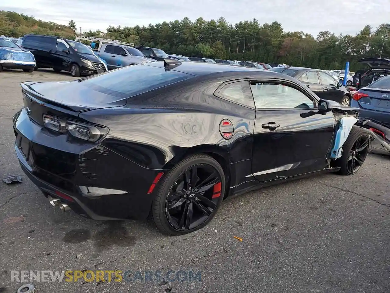 3 Photograph of a damaged car 1G1FF1R79M0134843 CHEVROLET CAMARO 2021