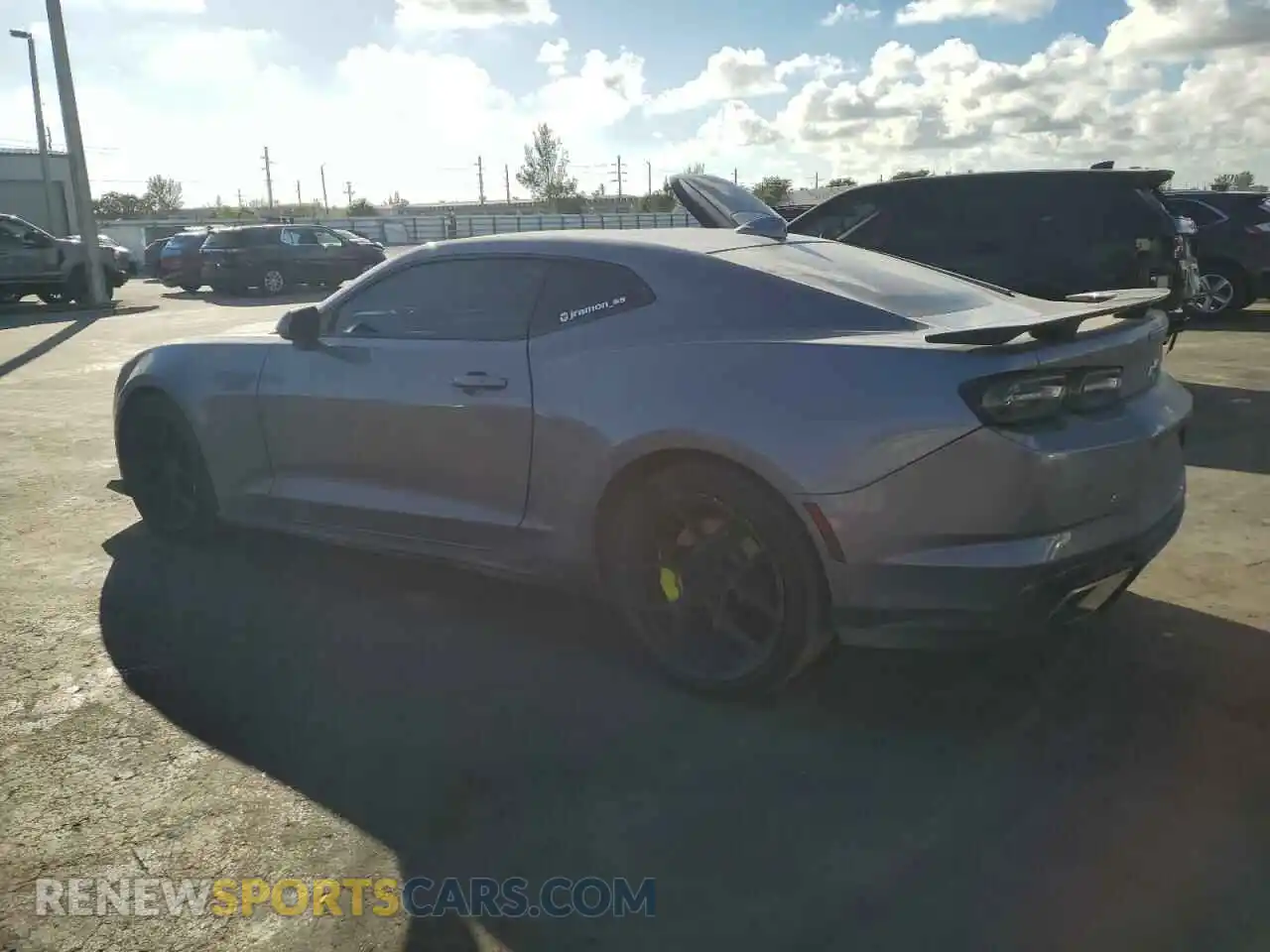 2 Photograph of a damaged car 1G1FF1R7XM0102340 CHEVROLET CAMARO 2021