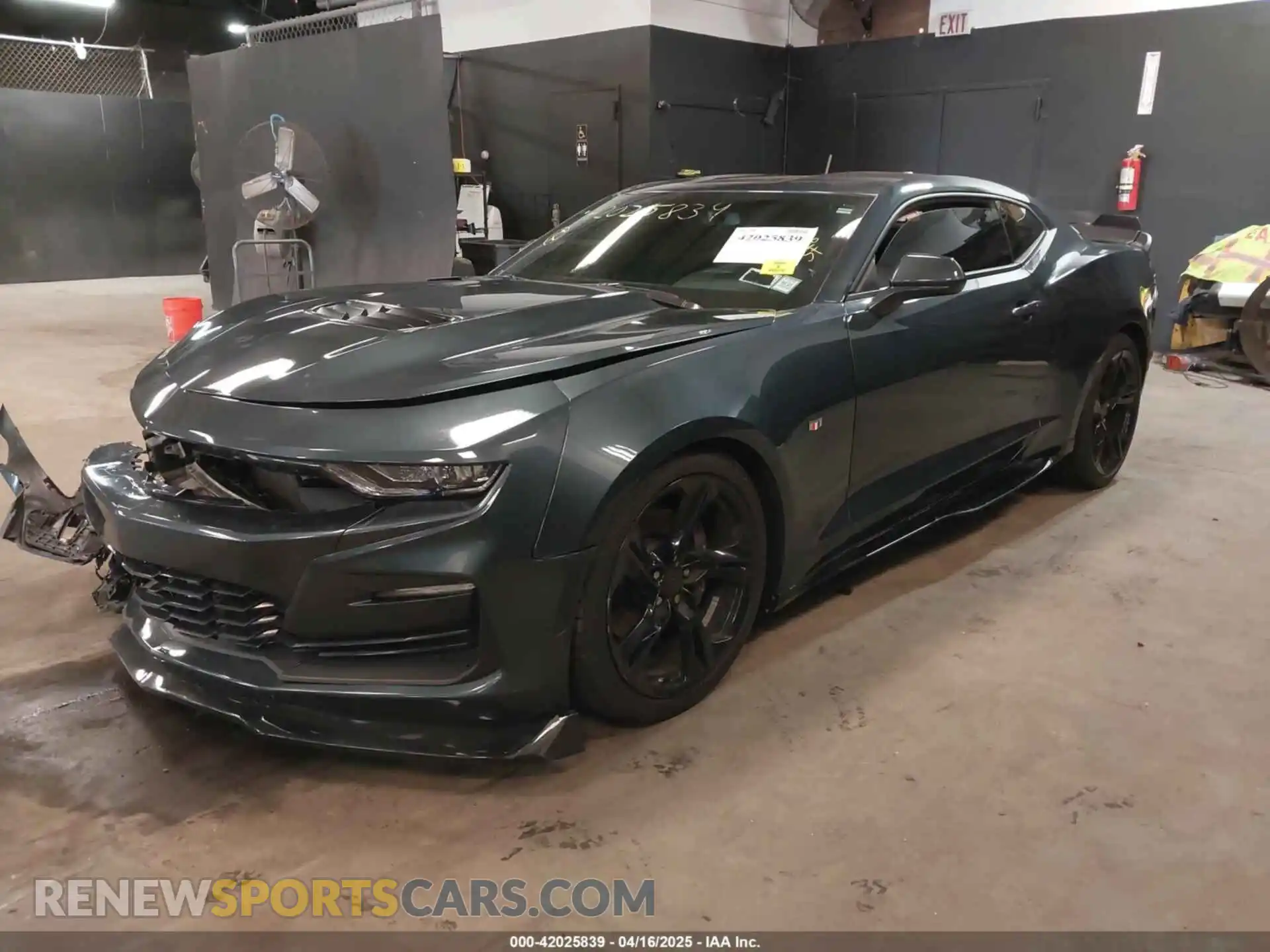 2 Photograph of a damaged car 1G1FF1R7XM0127769 CHEVROLET CAMARO 2021