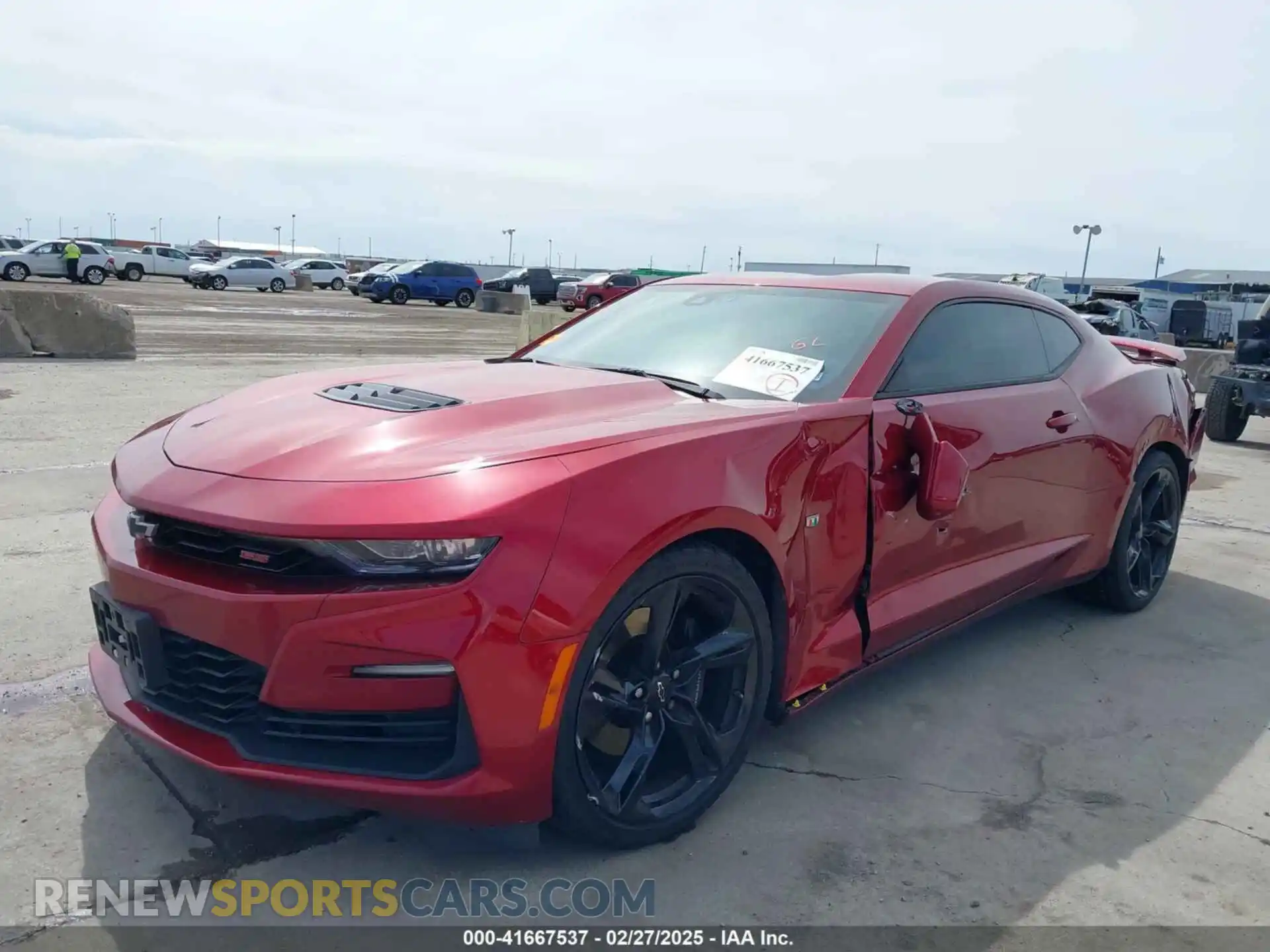 2 Photograph of a damaged car 1G1FH1R7XM0125773 CHEVROLET CAMARO 2021