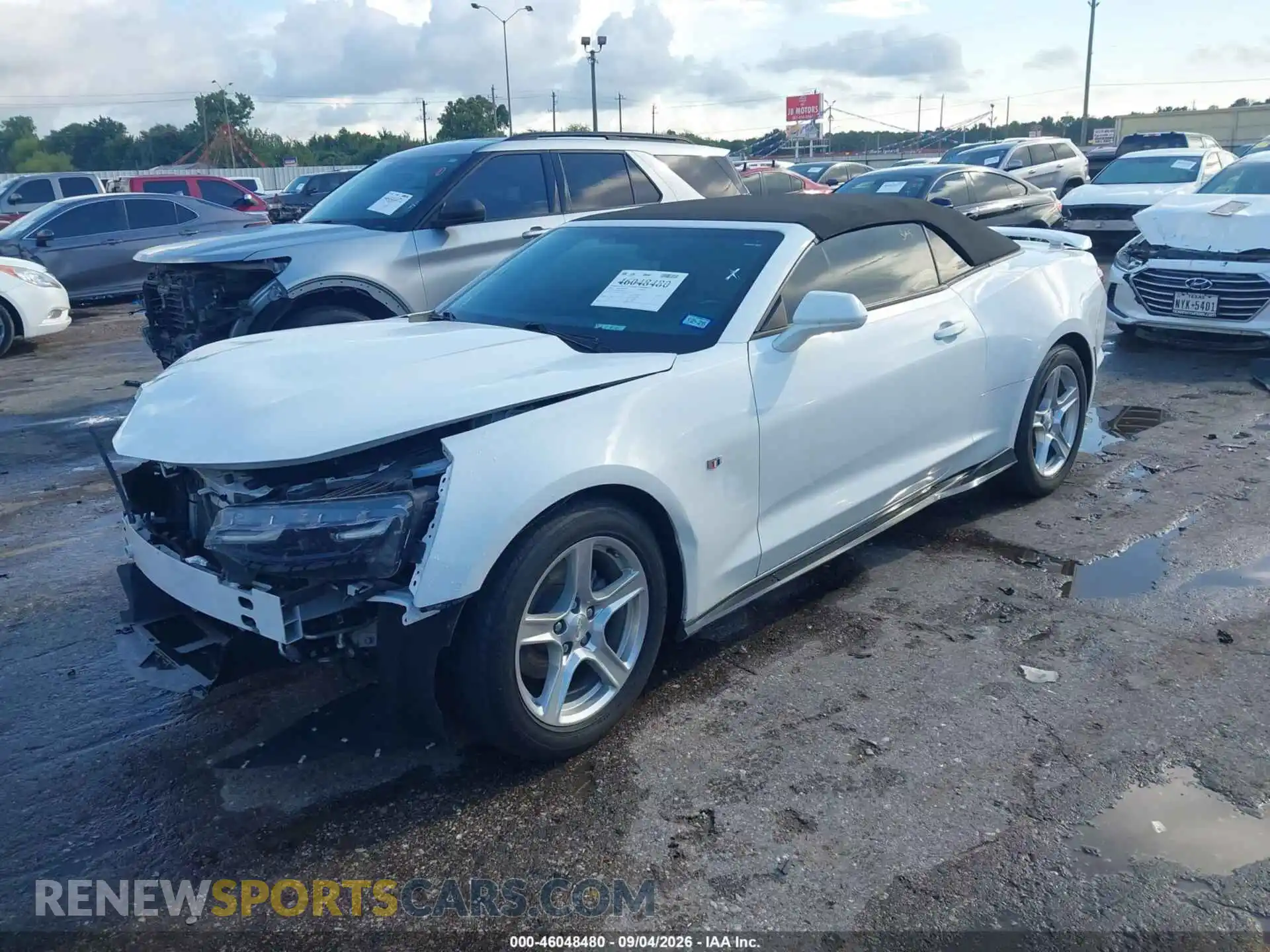 2 Photograph of a damaged car 1G1FB3DX8P0140961 CHEVROLET CAMARO 2023