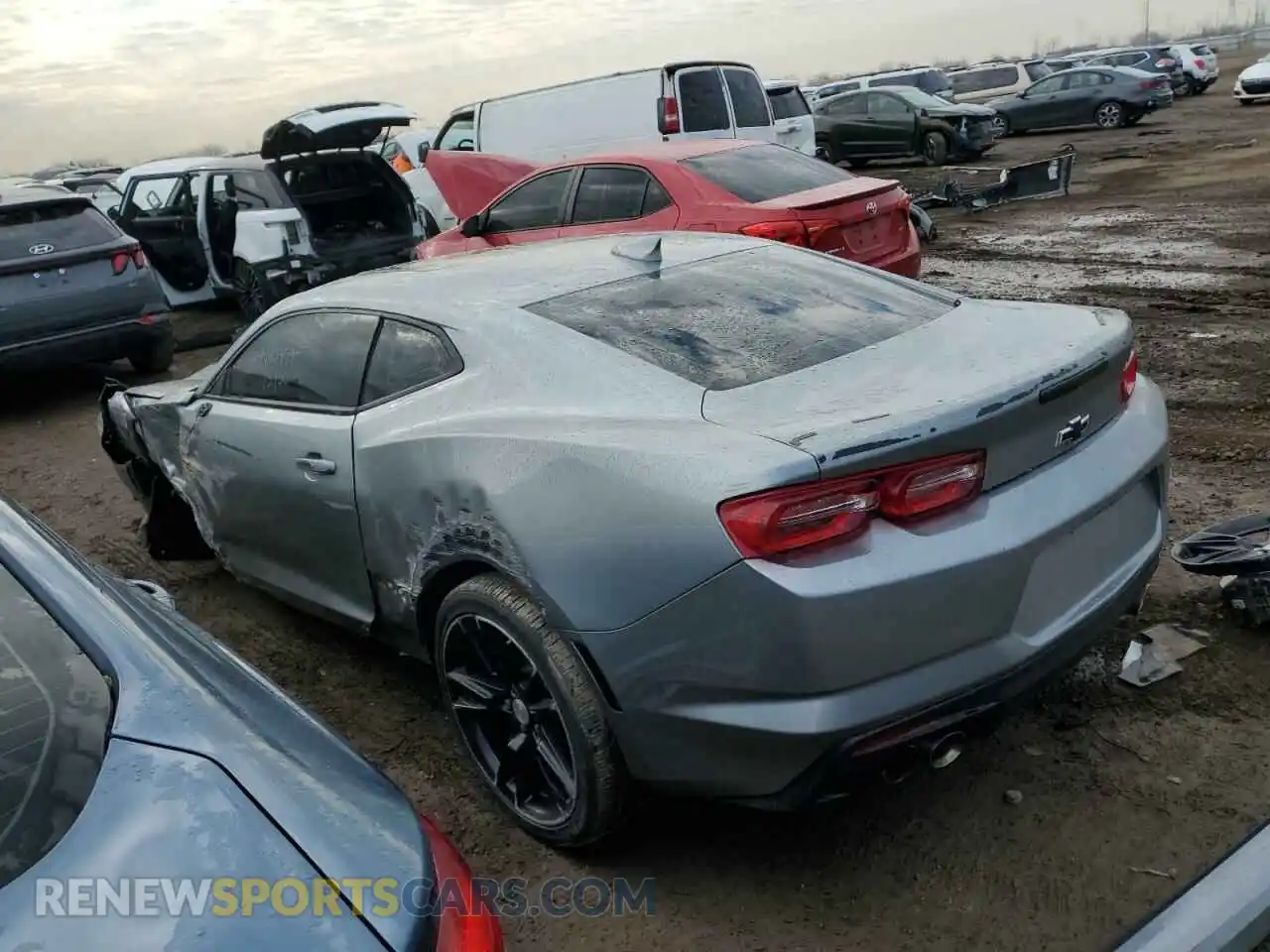 2 Photograph of a damaged car 1G1FF1R76P0149384 CHEVROLET CAMARO LT1 2023