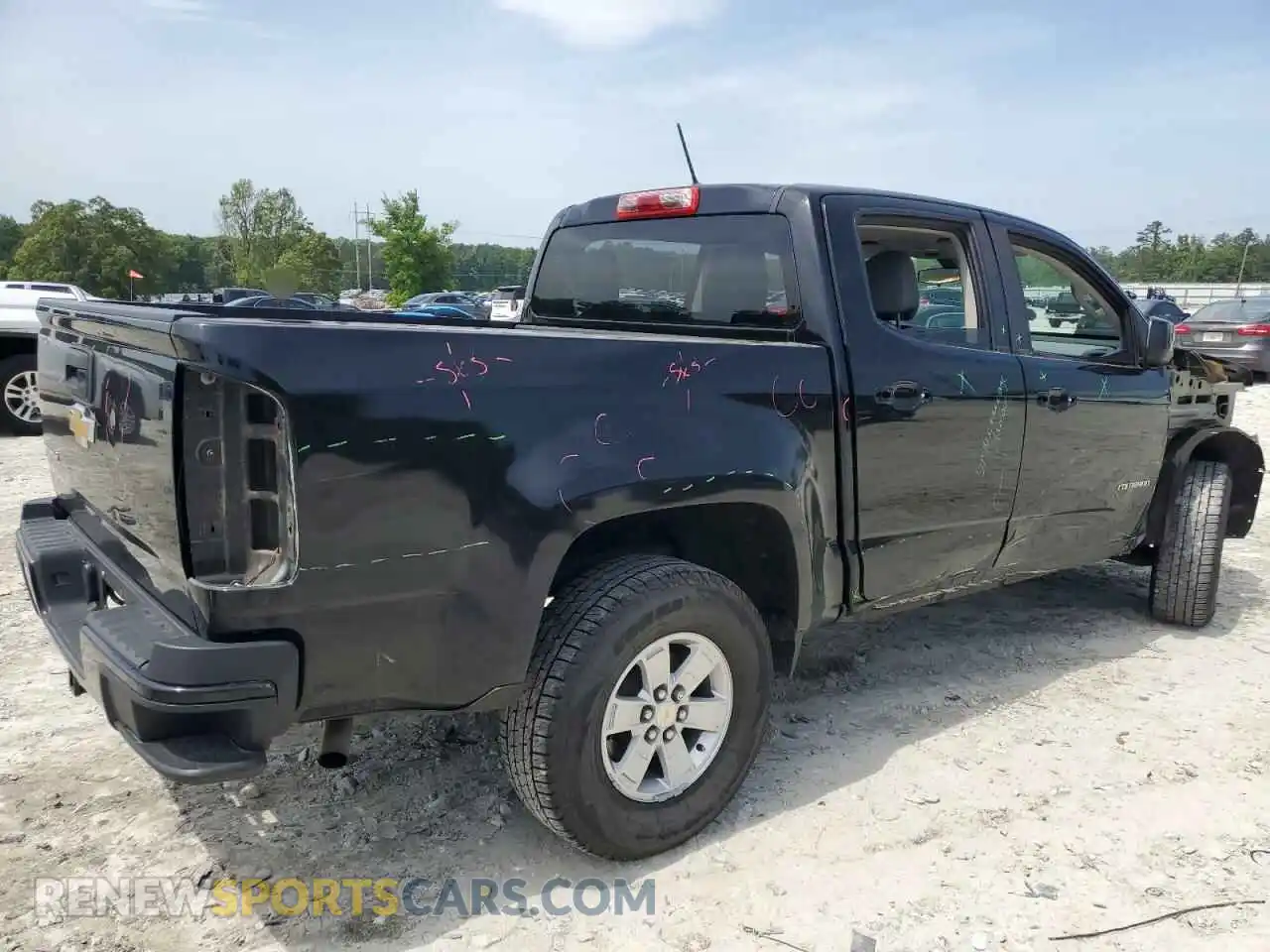 3 fotografías del automóvil dañado 1GCGSBEAXK1108984 CHEVROLET COLORADO 2019