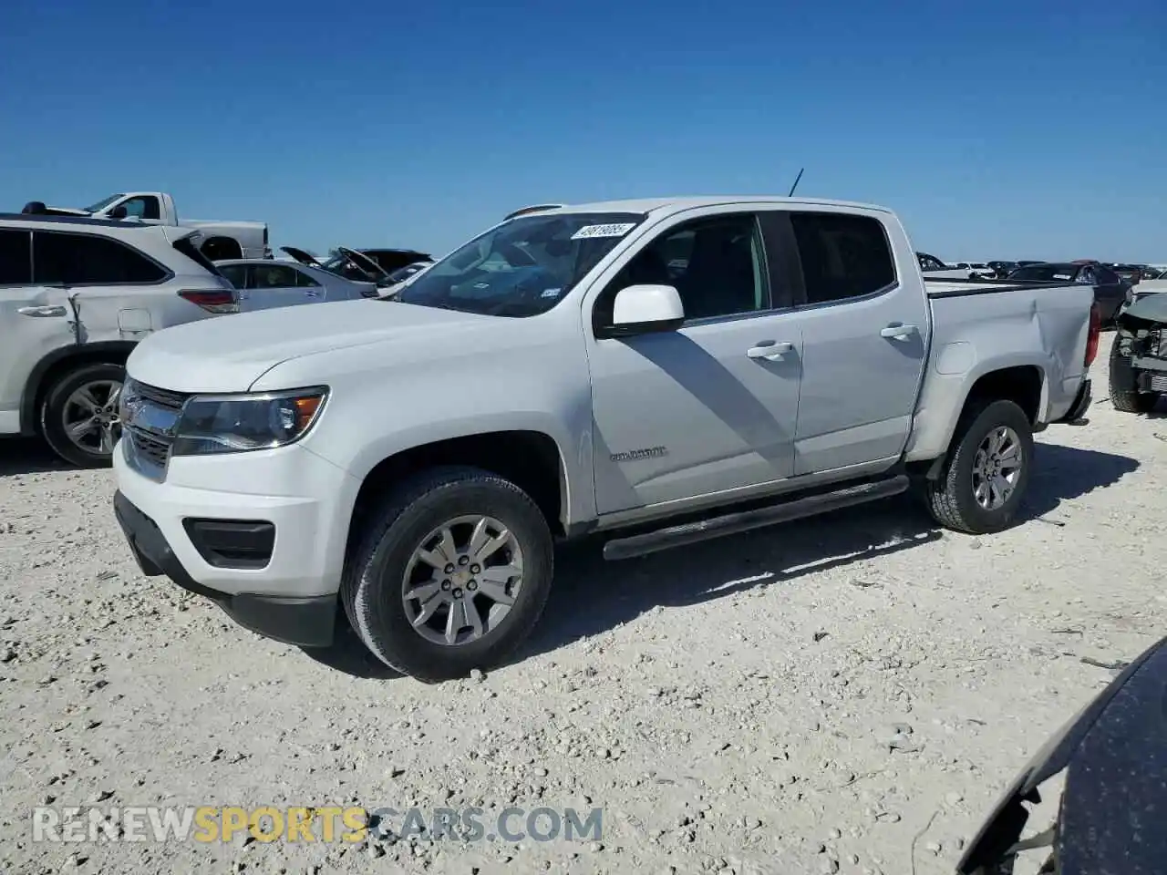 1 Photograph of a damaged car 1GCGSCEN4K1109282 CHEVROLET COLORADO 2019