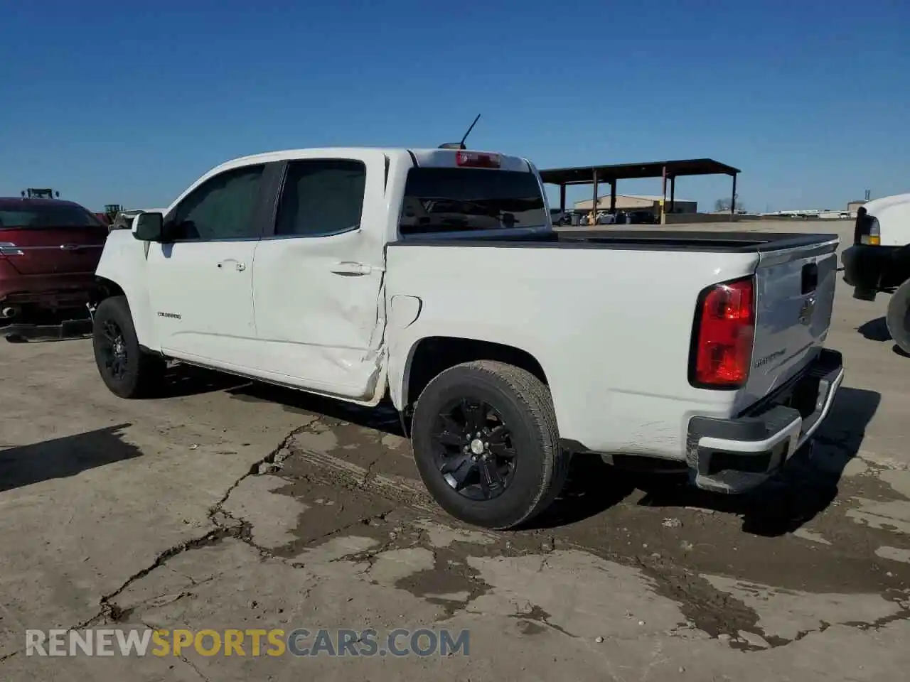 2 fotografías del automóvil dañado 1GCGSCEN3L1224778 CHEVROLET COLORADO 2020