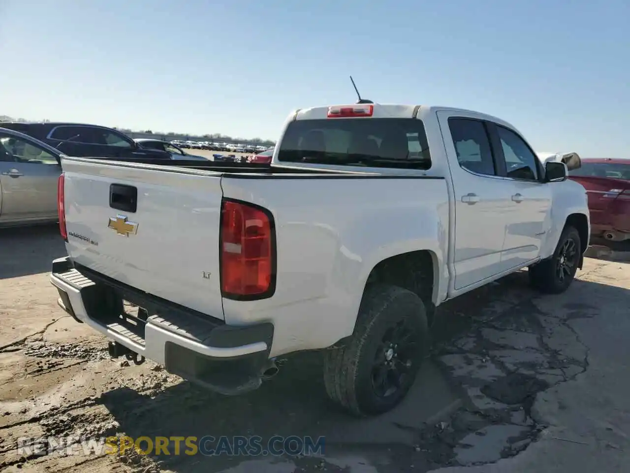 3 fotografías del automóvil dañado 1GCGSCEN3L1224778 CHEVROLET COLORADO 2020