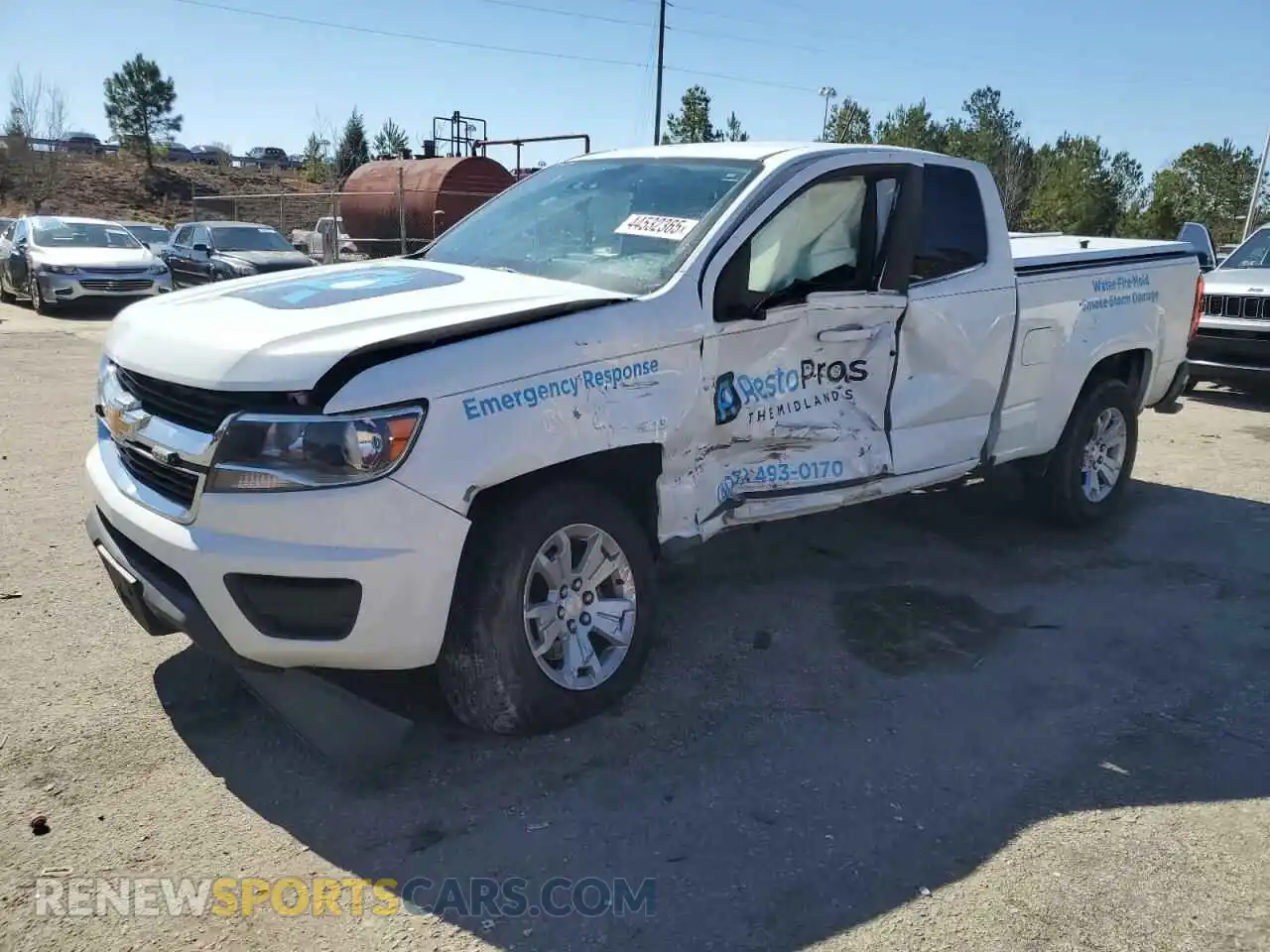 1 fotografías del automóvil dañado 1GCHSCEAXL1167285 CHEVROLET COLORADO 2020