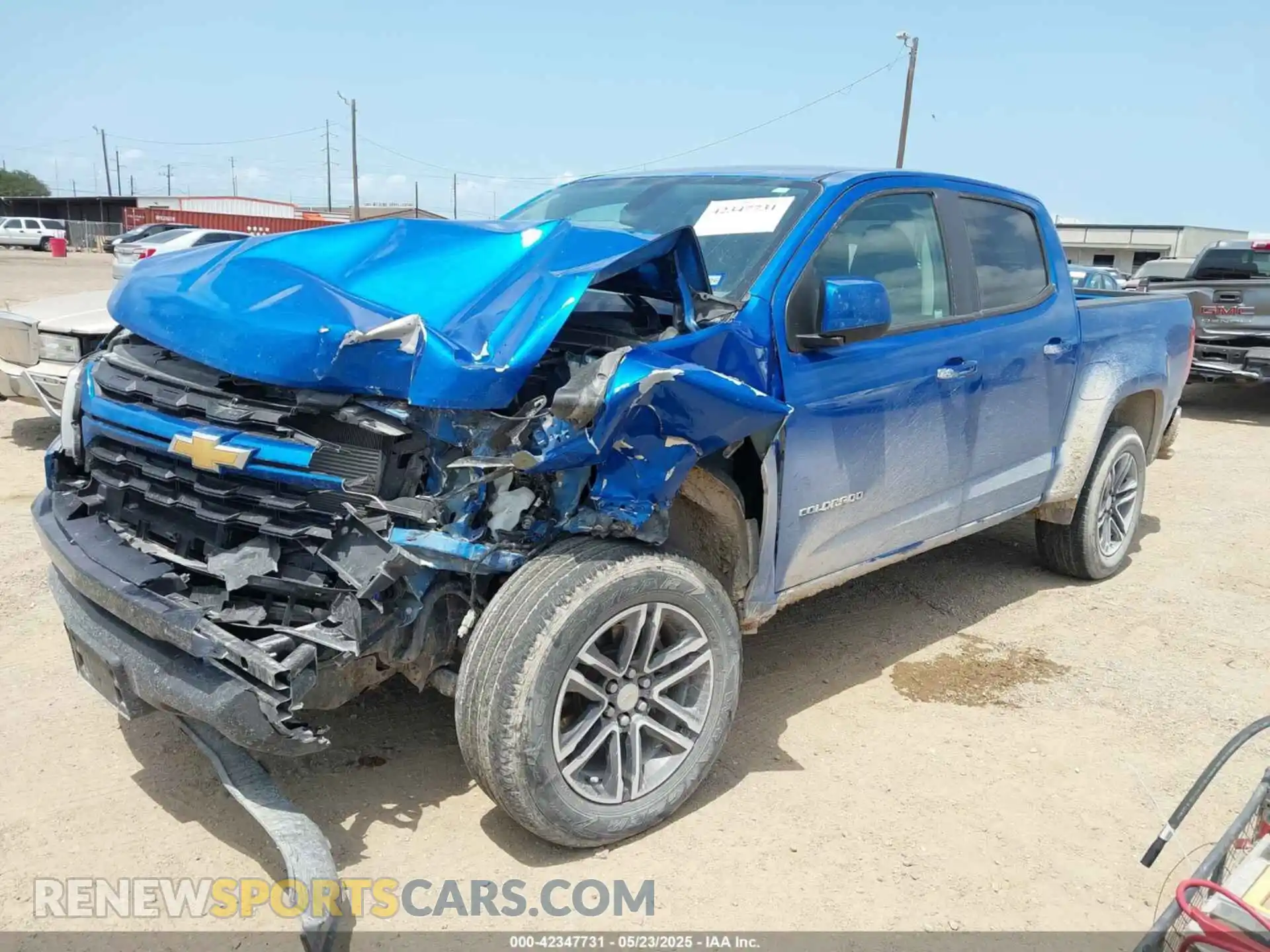 2 fotografías del automóvil dañado 1GCGSBEA4M1193596 CHEVROLET COLORADO 2021
