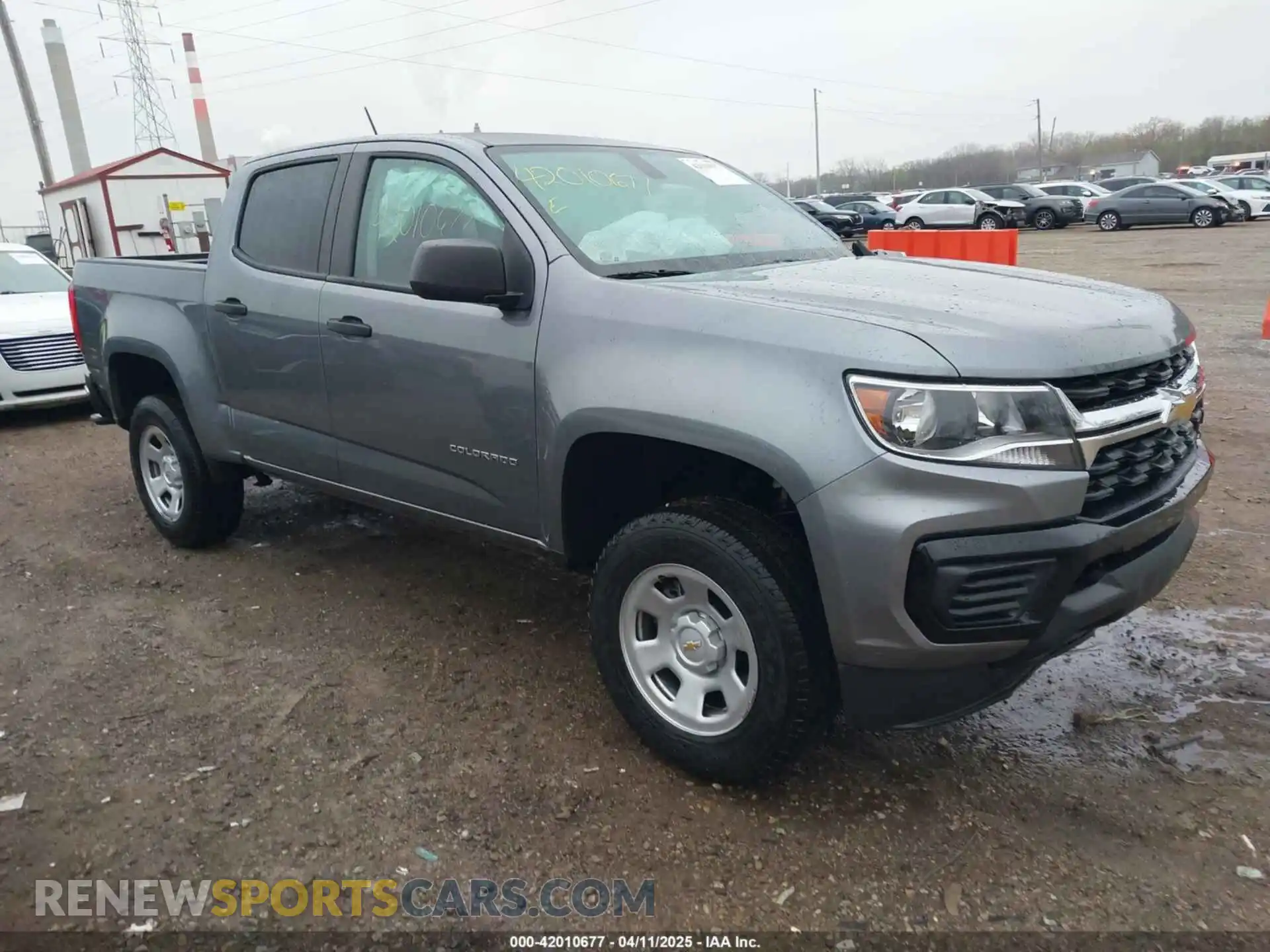 1 Photograph of a damaged car 1GCGSBEA6M1278097 CHEVROLET COLORADO 2021