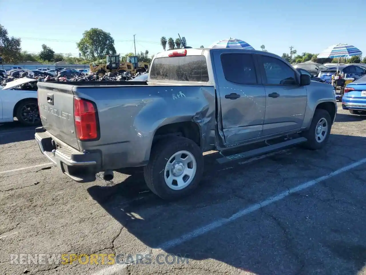 3 Photograph of a damaged car 1GCGSBEN1M1201785 CHEVROLET COLORADO 2021