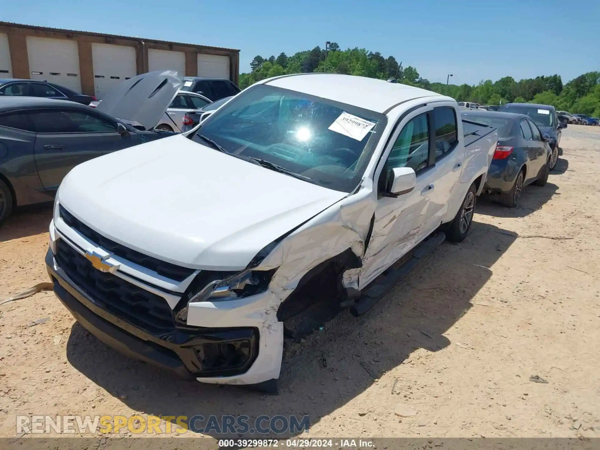 2 Фотография поврежденного автомобиля 1GCGSBEN3M1154419 CHEVROLET COLORADO 2021