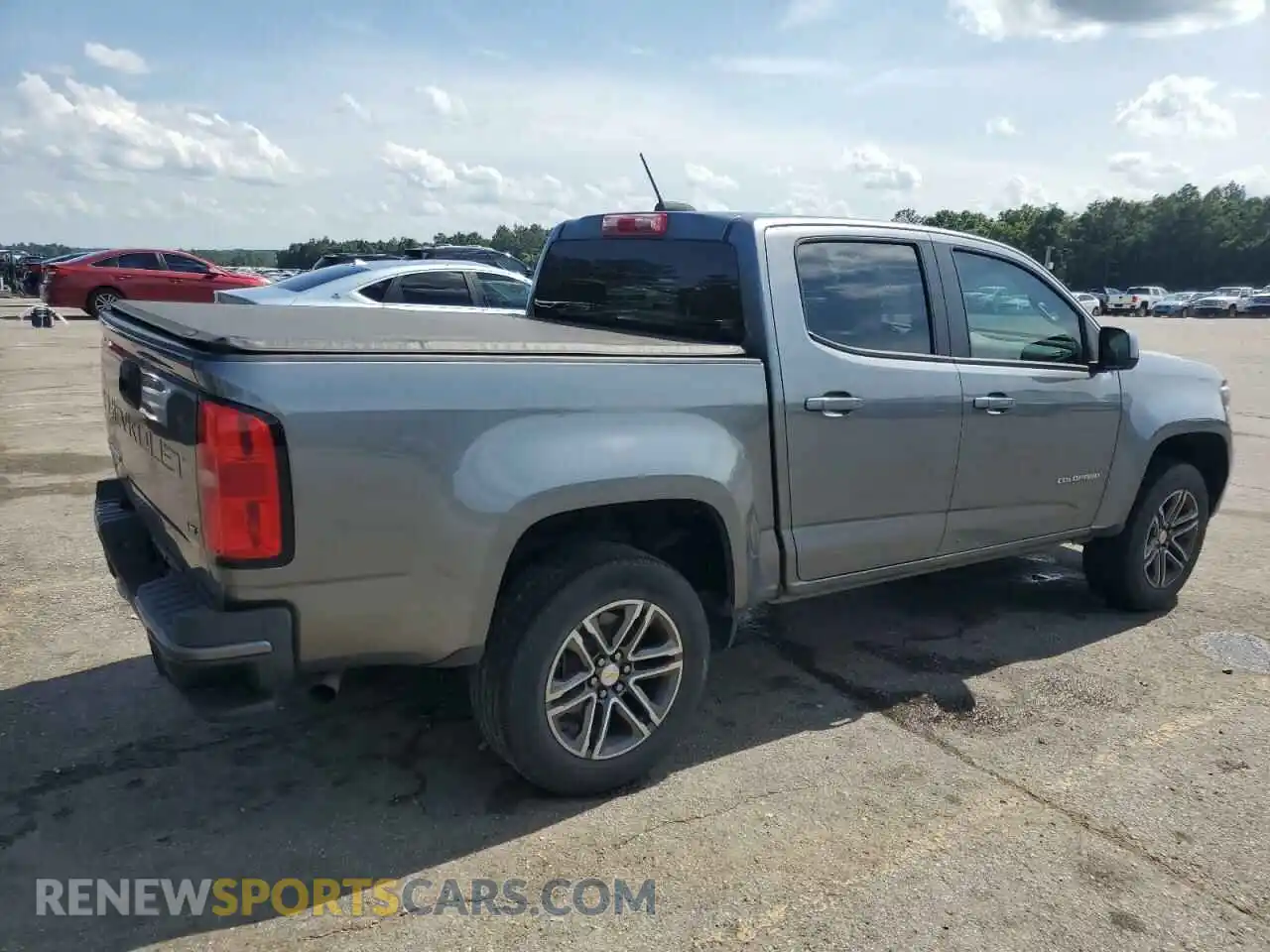 3 Фотография поврежденного автомобиля 1GCGSBEN5M1125312 CHEVROLET COLORADO 2021