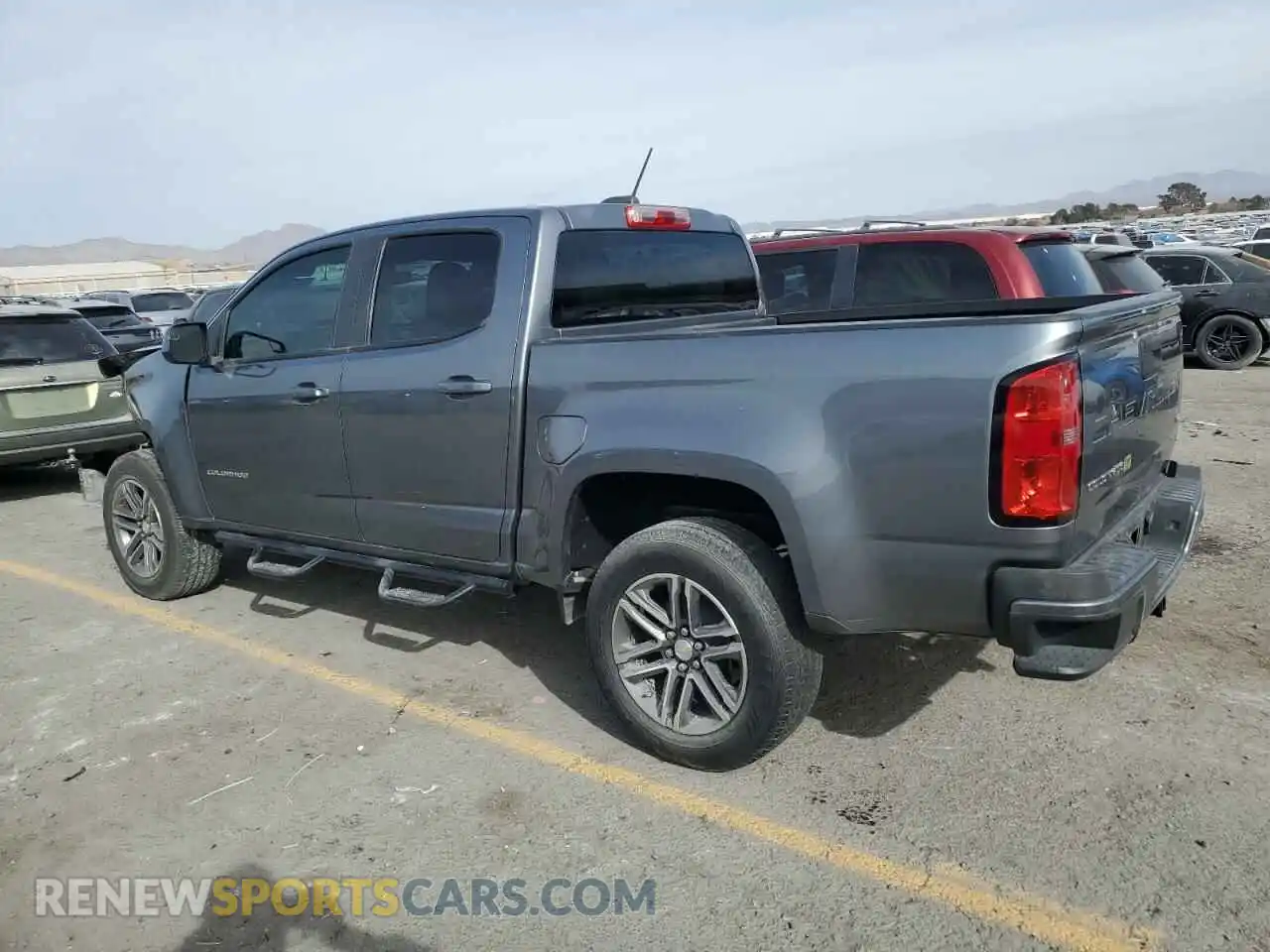2 Photograph of a damaged car 1GCGSBEN5M1130655 CHEVROLET COLORADO 2021