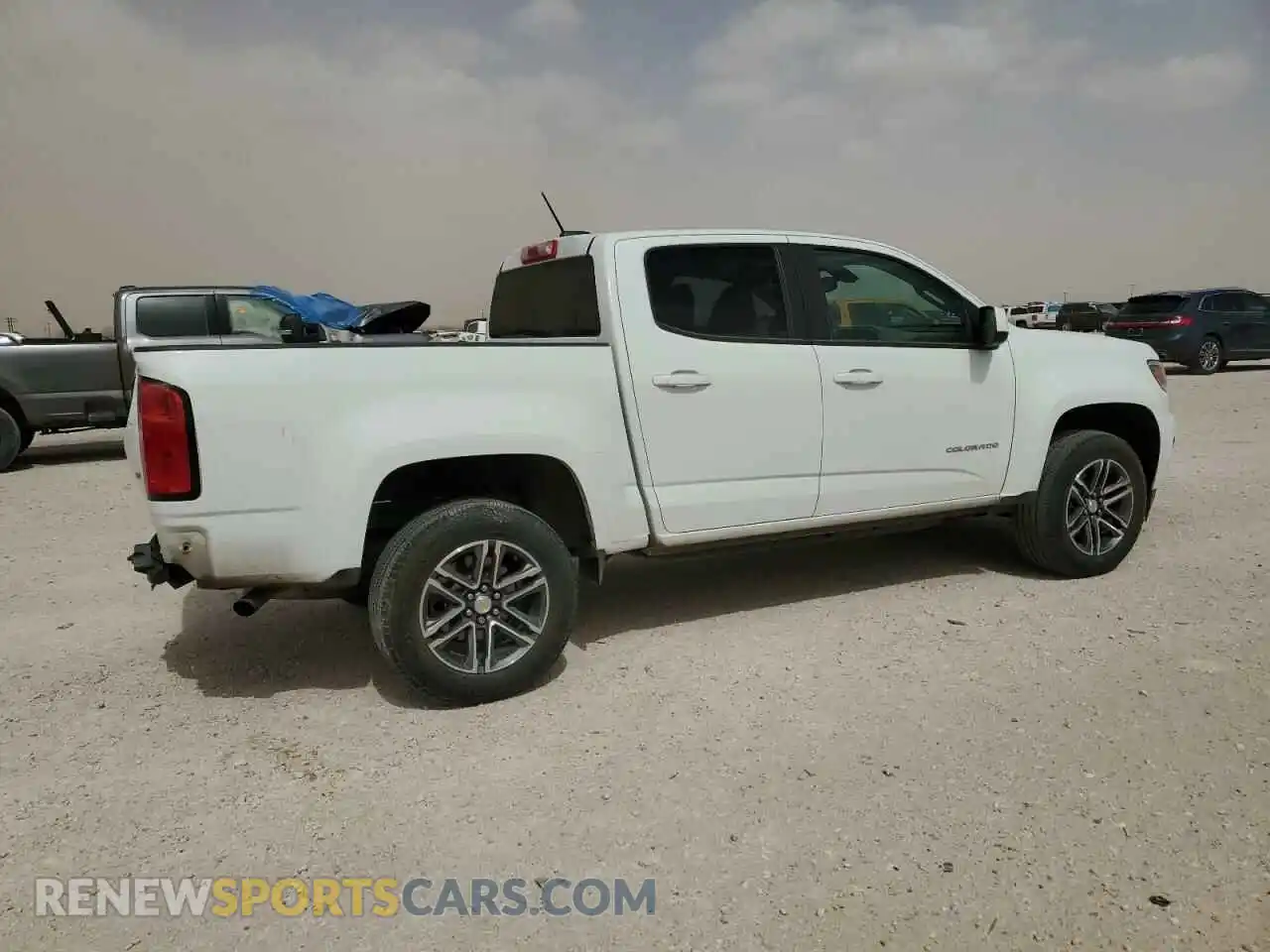 3 Photograph of a damaged car 1GCGSBEN6M1187687 CHEVROLET COLORADO 2021