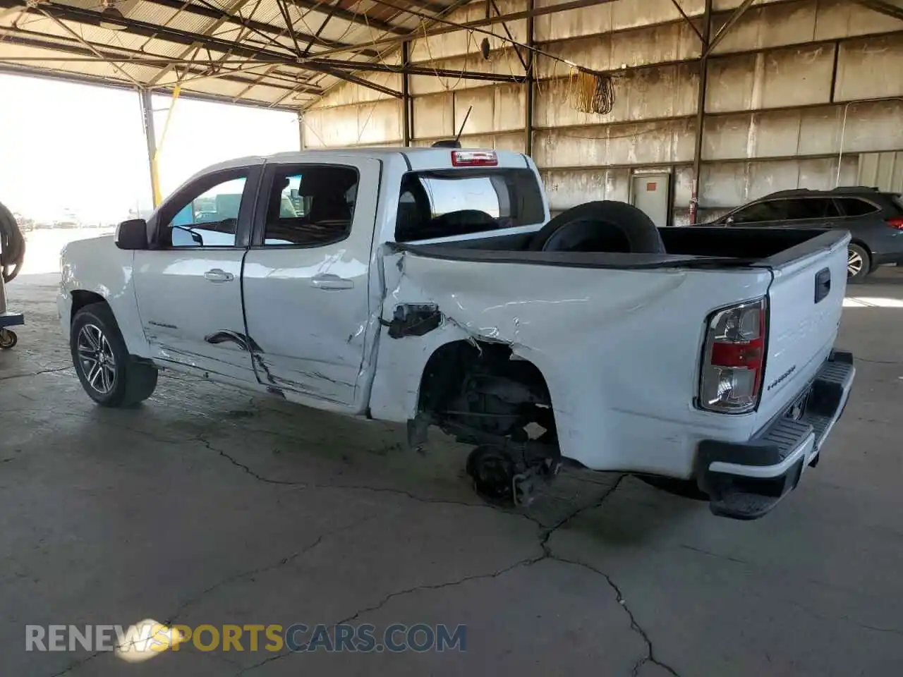 2 Photograph of a damaged car 1GCGSBEN7M1251123 CHEVROLET COLORADO 2021