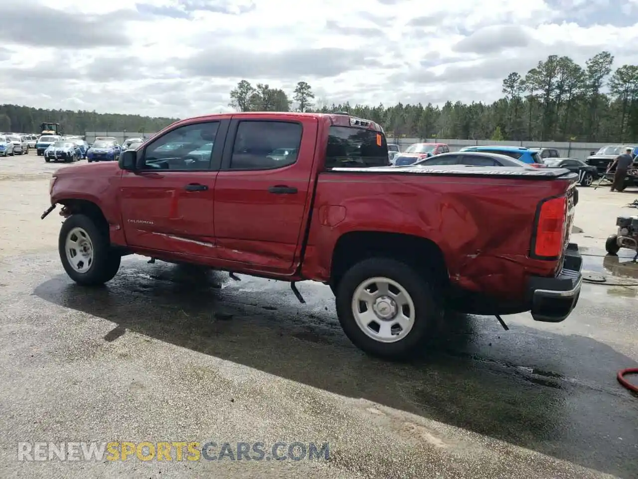 2 Photograph of a damaged car 1GCGSBEN8M1214842 CHEVROLET COLORADO 2021