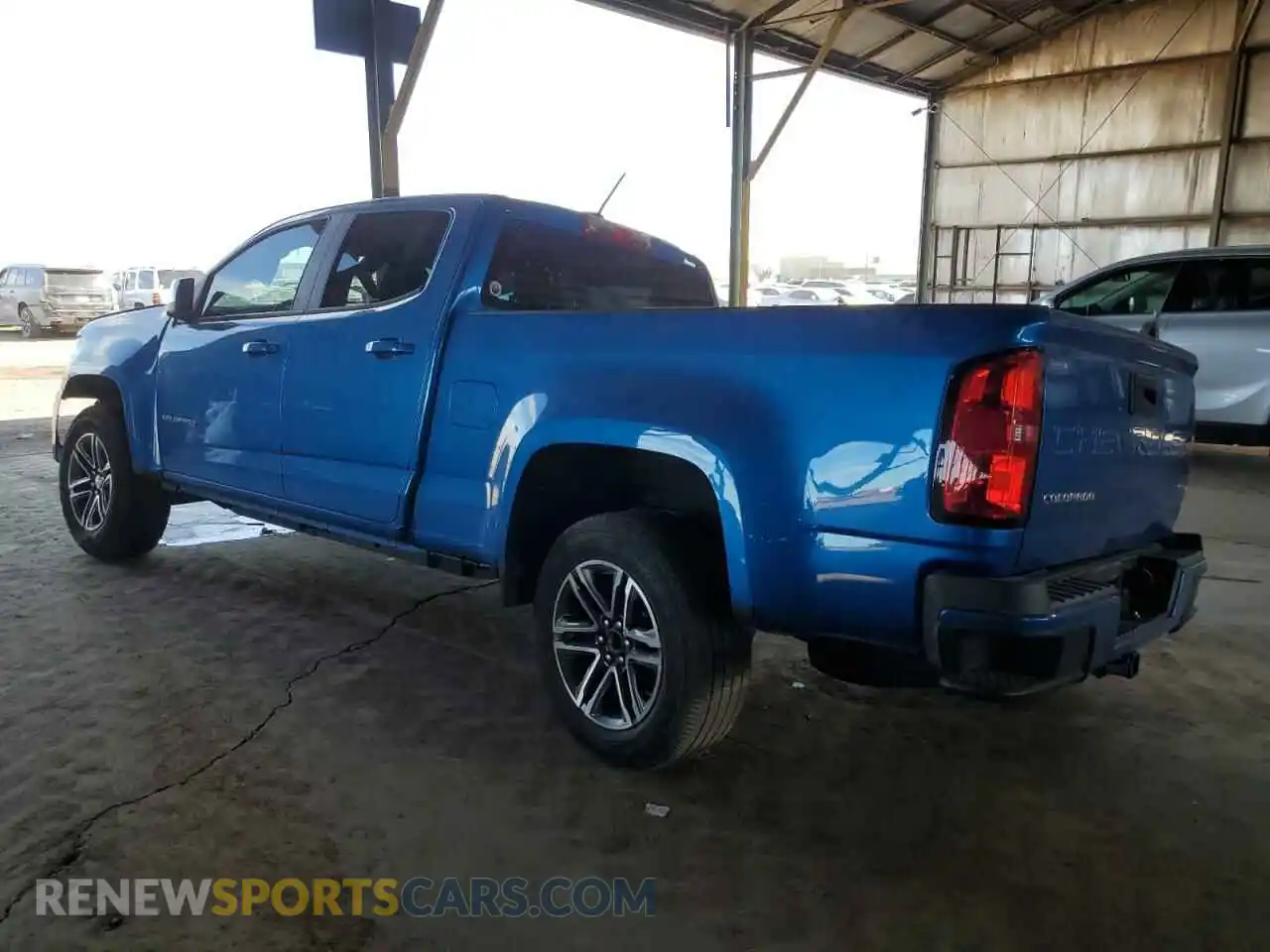 2 Photograph of a damaged car 1GCGSBENXM1188504 CHEVROLET COLORADO 2021