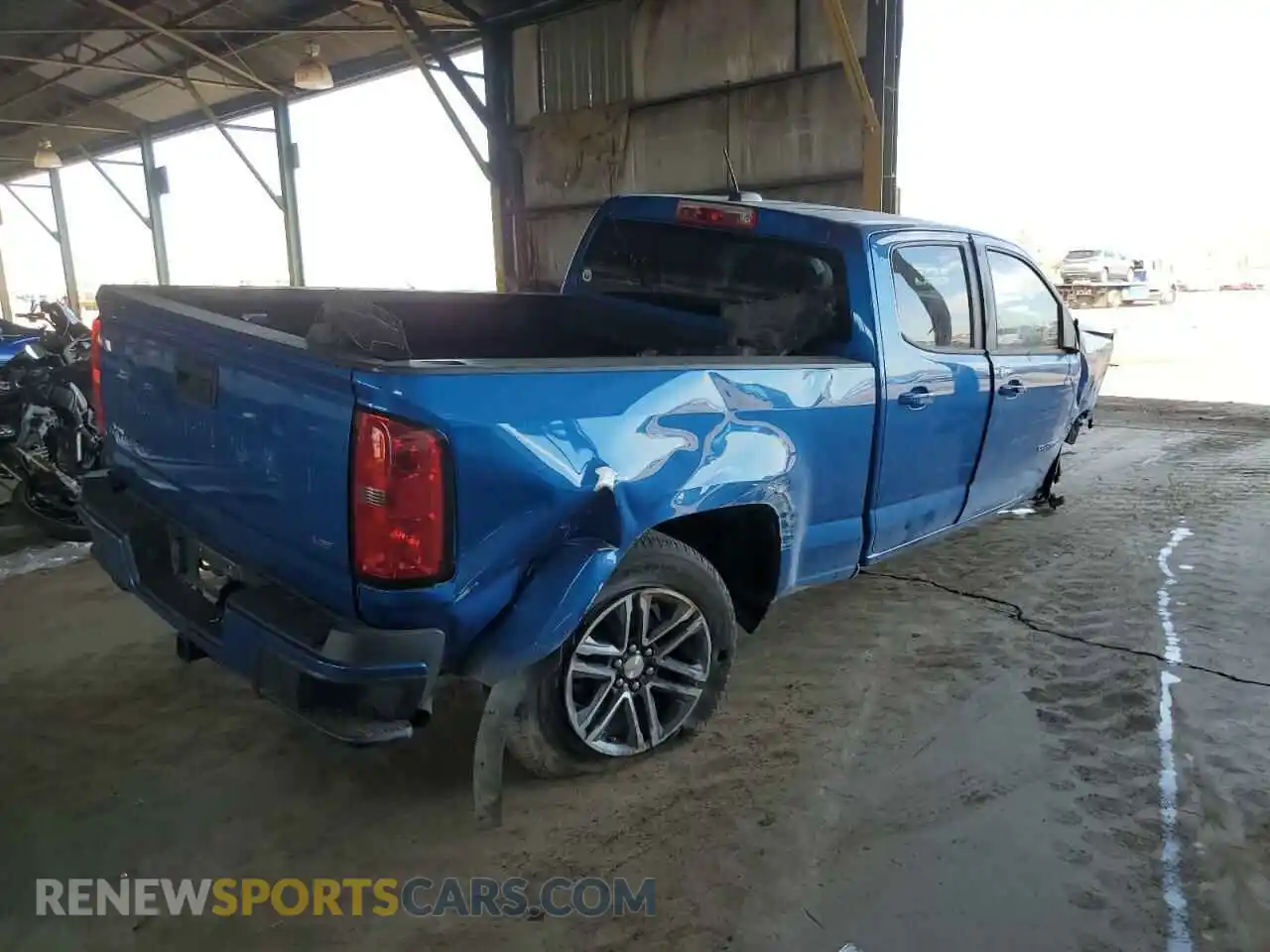 3 Photograph of a damaged car 1GCGSBENXM1188504 CHEVROLET COLORADO 2021