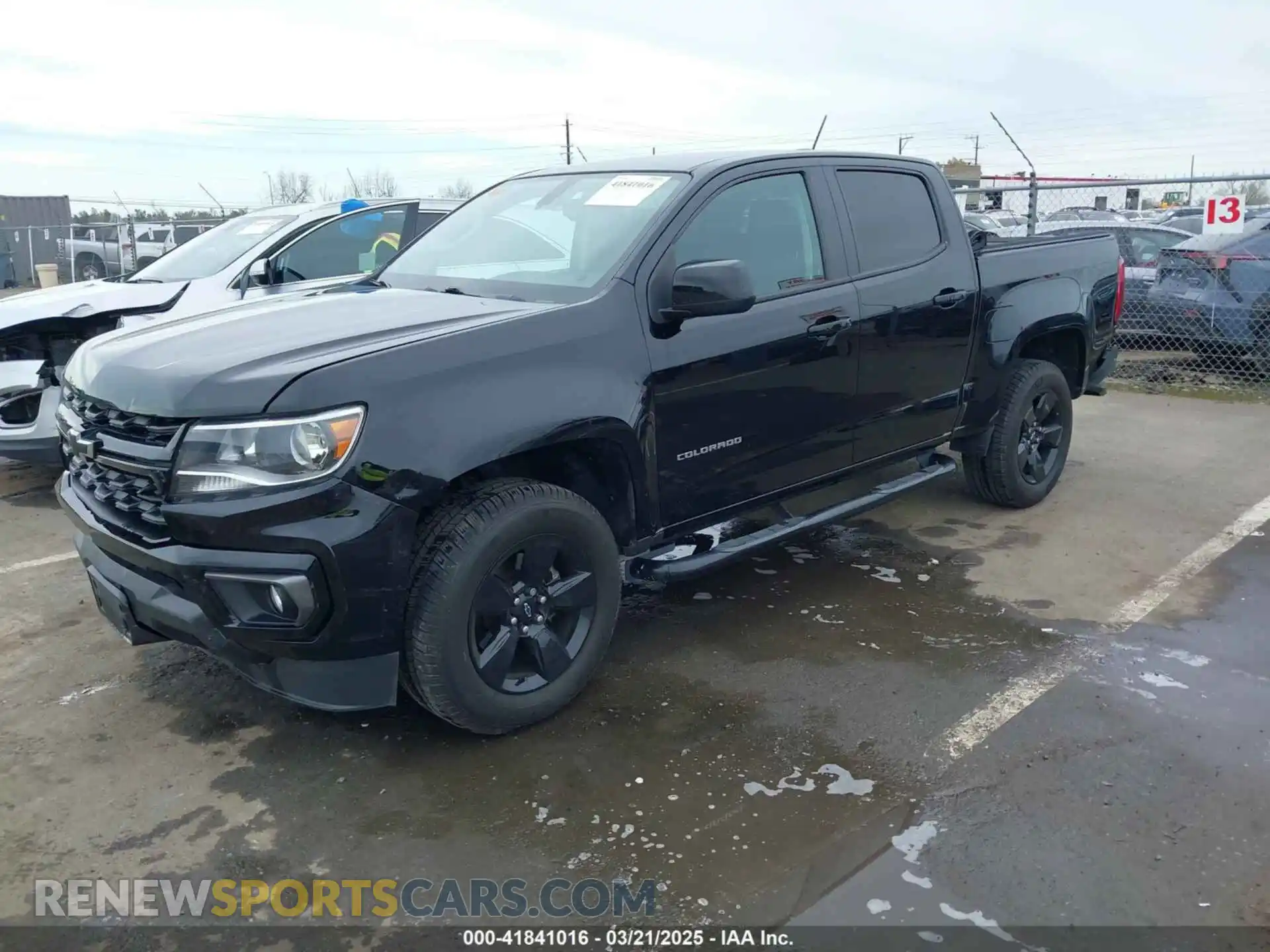 2 Фотография поврежденного автомобиля 1GCGSCEA3M1178576 CHEVROLET COLORADO 2021