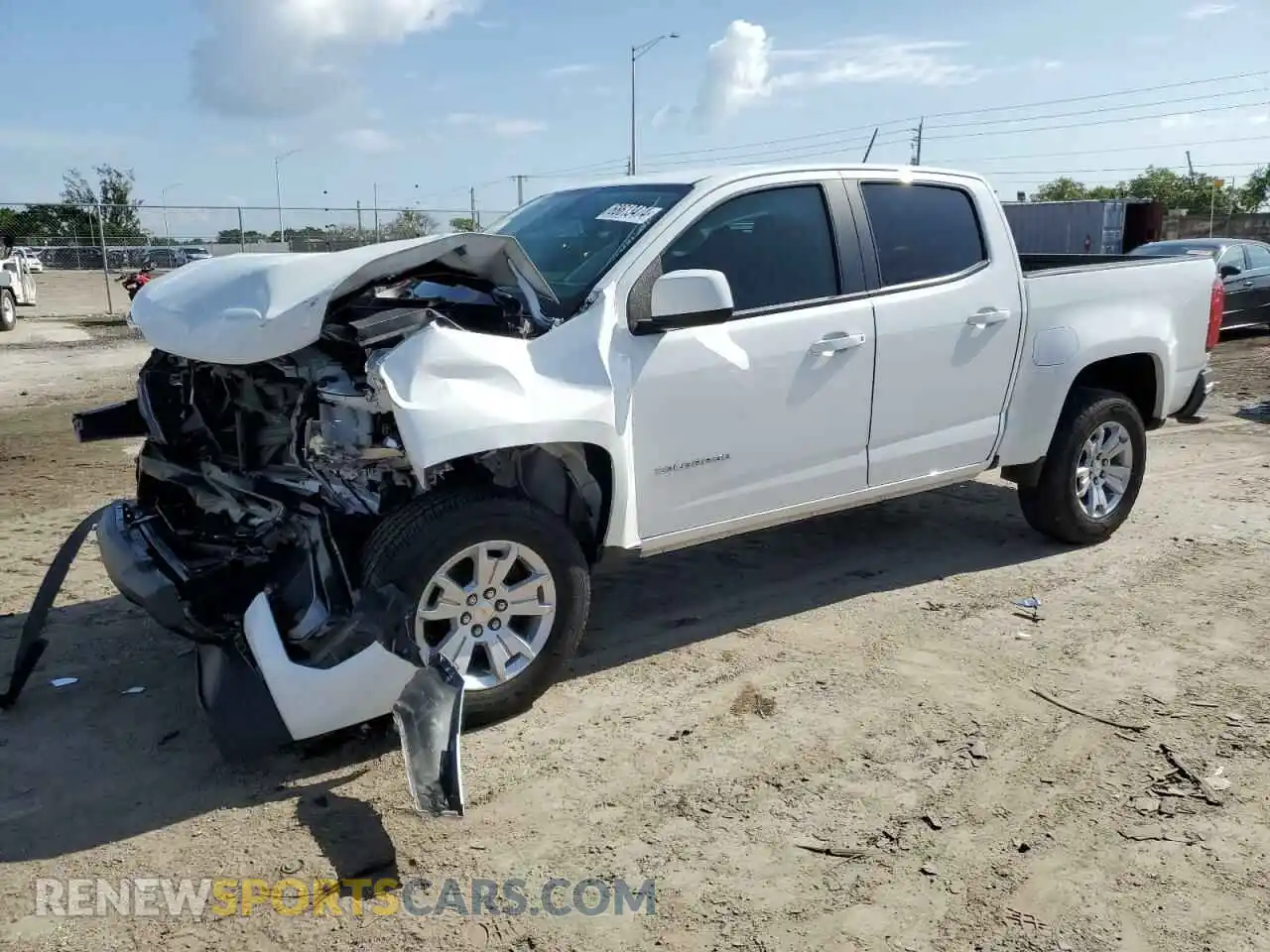 1 Photograph of a damaged car 1GCGSCEA5M1132943 CHEVROLET COLORADO 2021